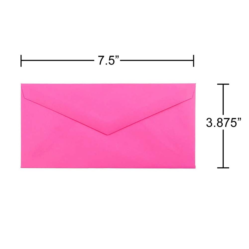 JAM Paper 3.875" x 7.5" Brite Hue Monarch Envelopes, 50ct.