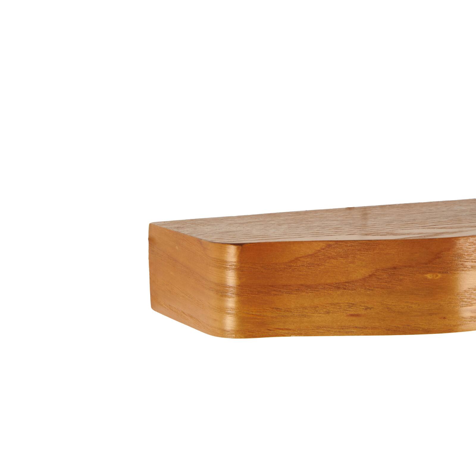 Brown Handmade Wooden Wall Floating Shelf Set