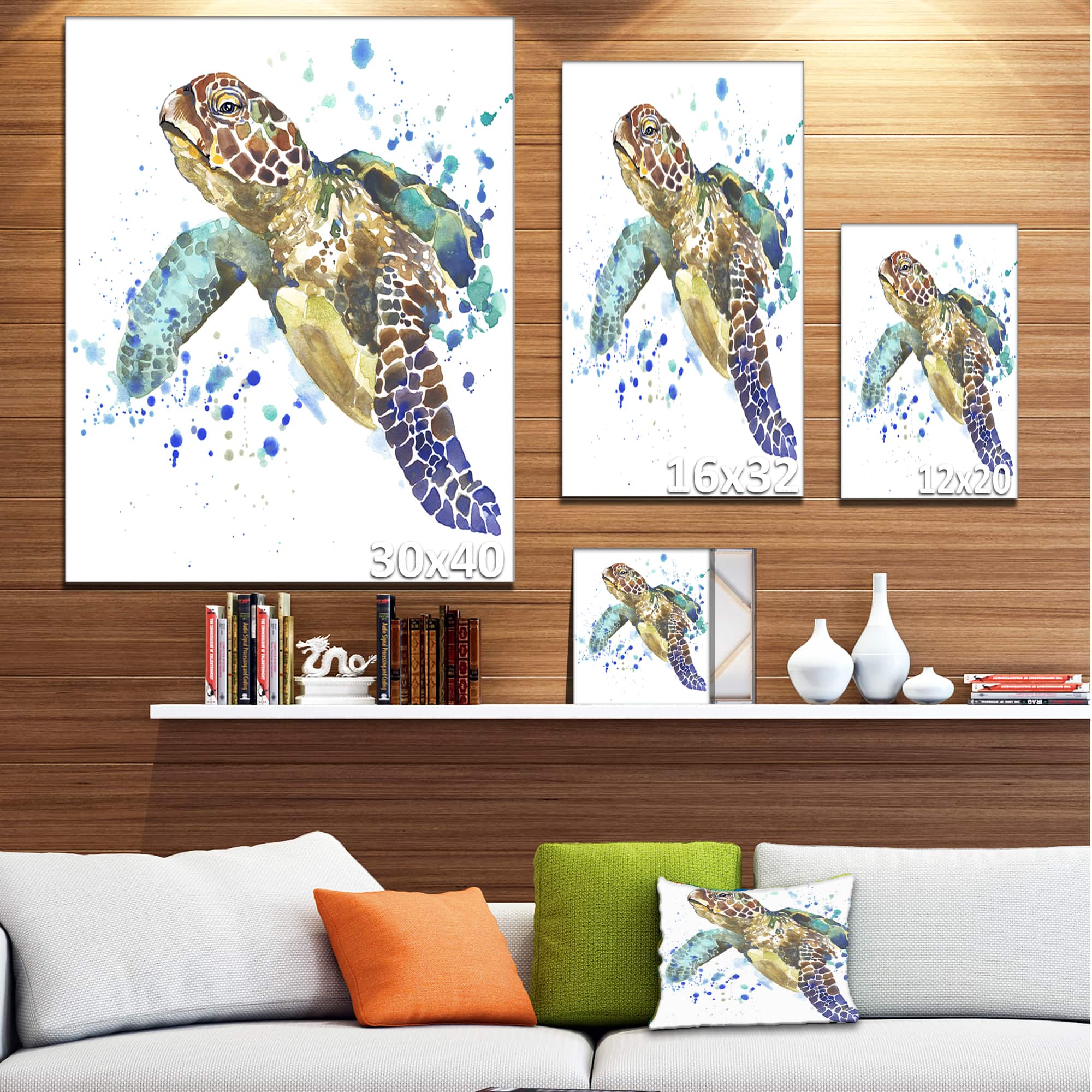 Designart - Blue Sea Turtle