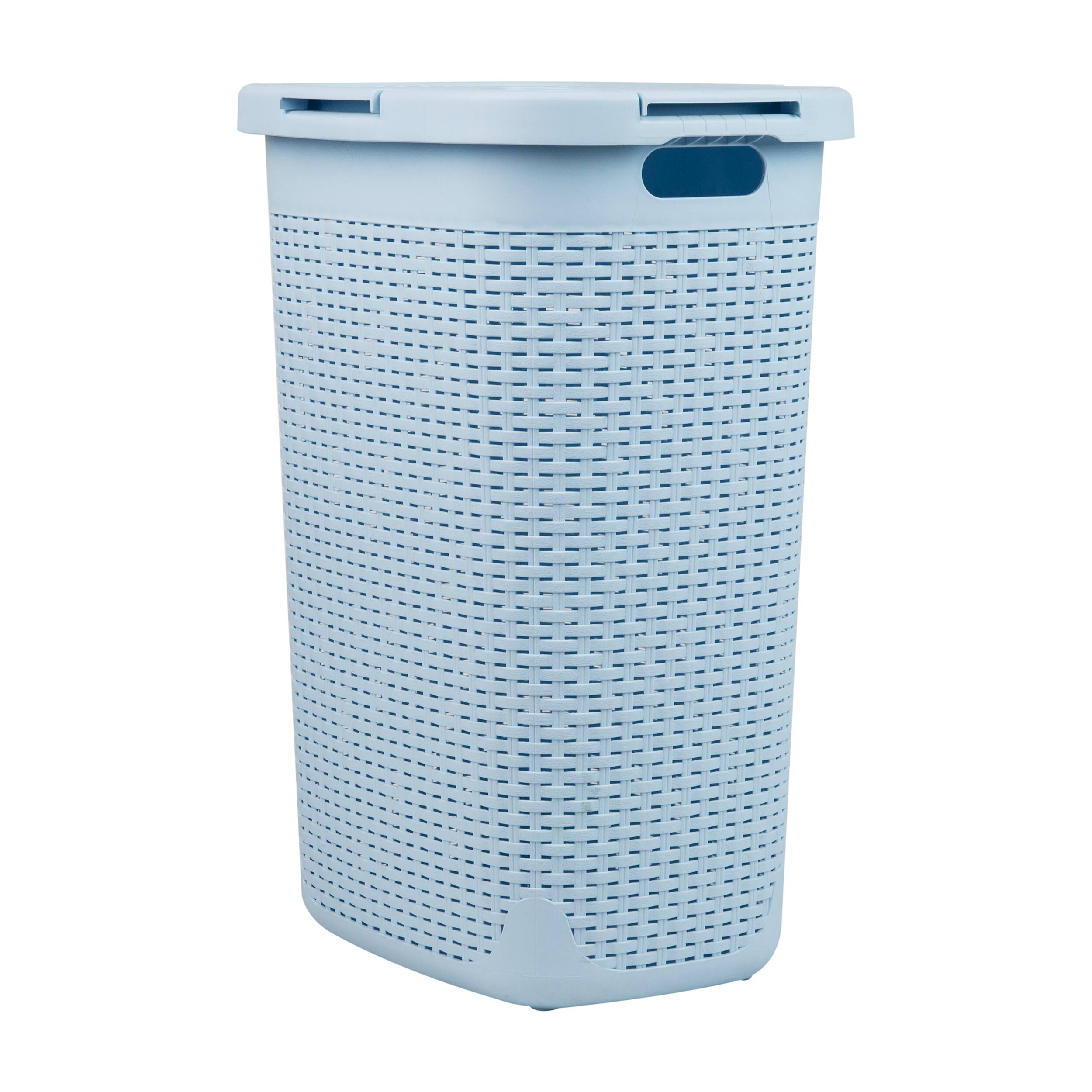 Mind Reader 60L Hamper Laundry Basket with Cutout Handles