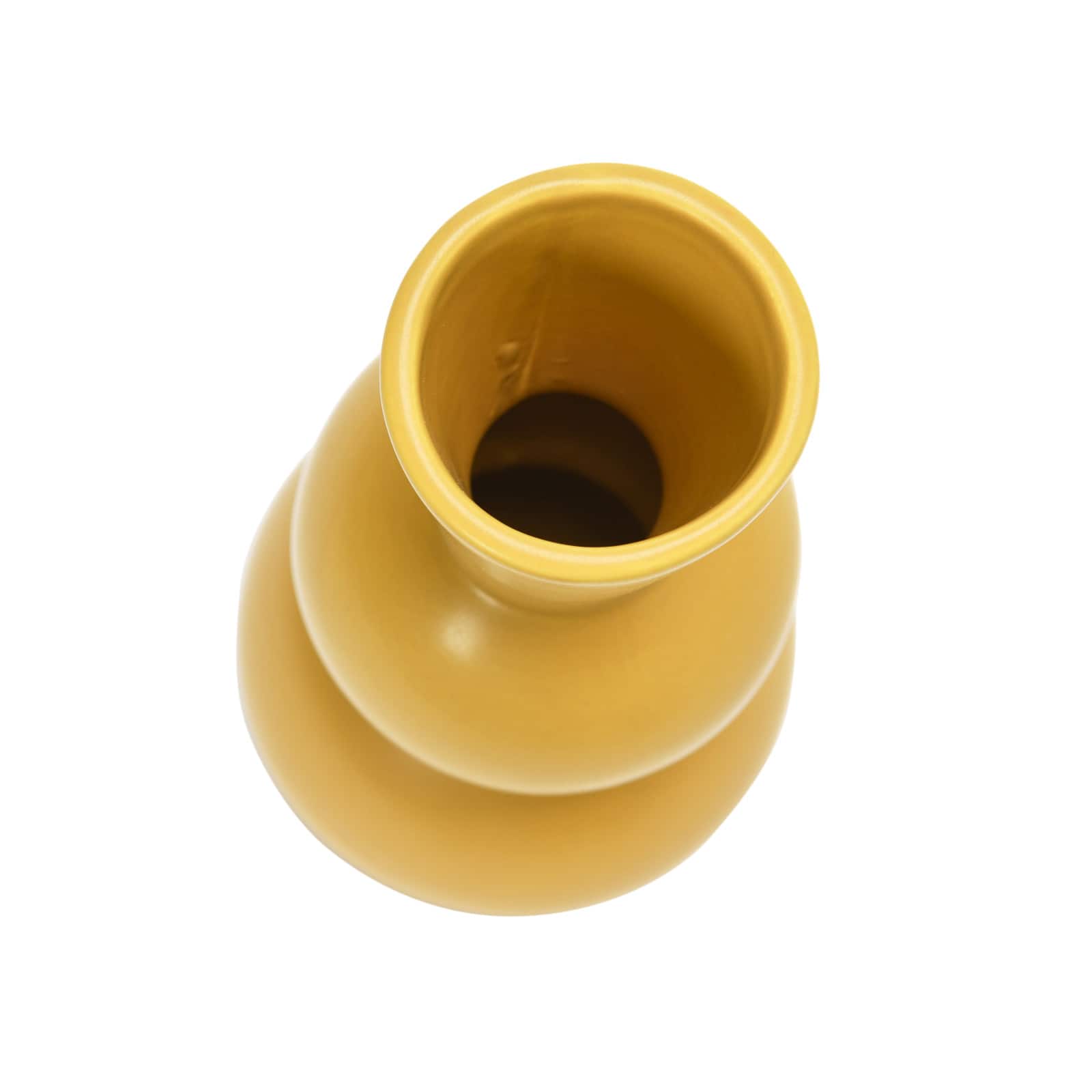 Hello Honey® 9" Yellow Spheres Stoneware Vase