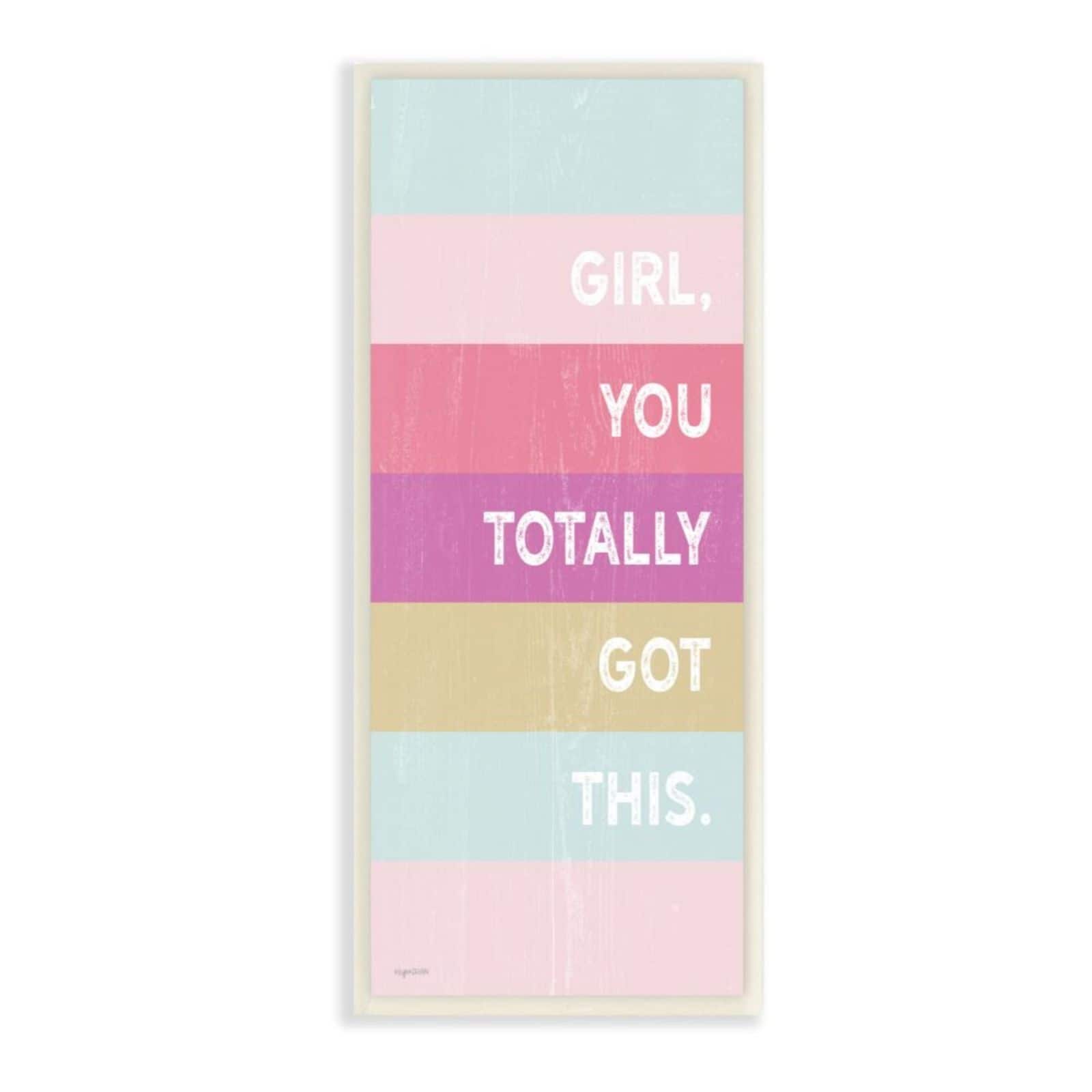 Stupell Industries Totally Got This Wooden Wall Plaque