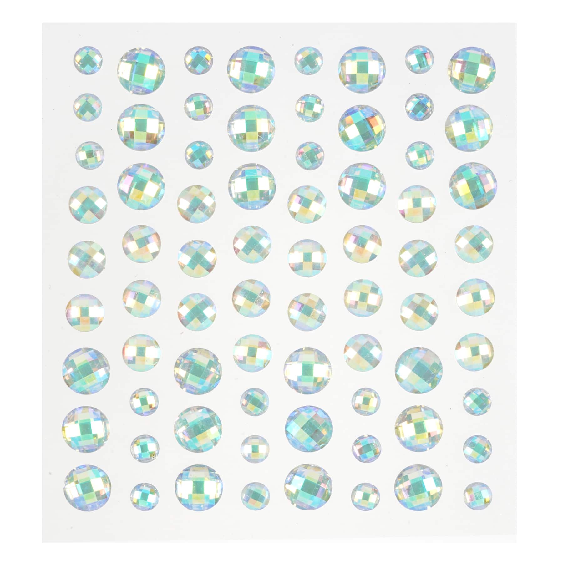 12 Packs: 72 ct. (864 total) Iridescent Rhinestone Stickers by Recollections™