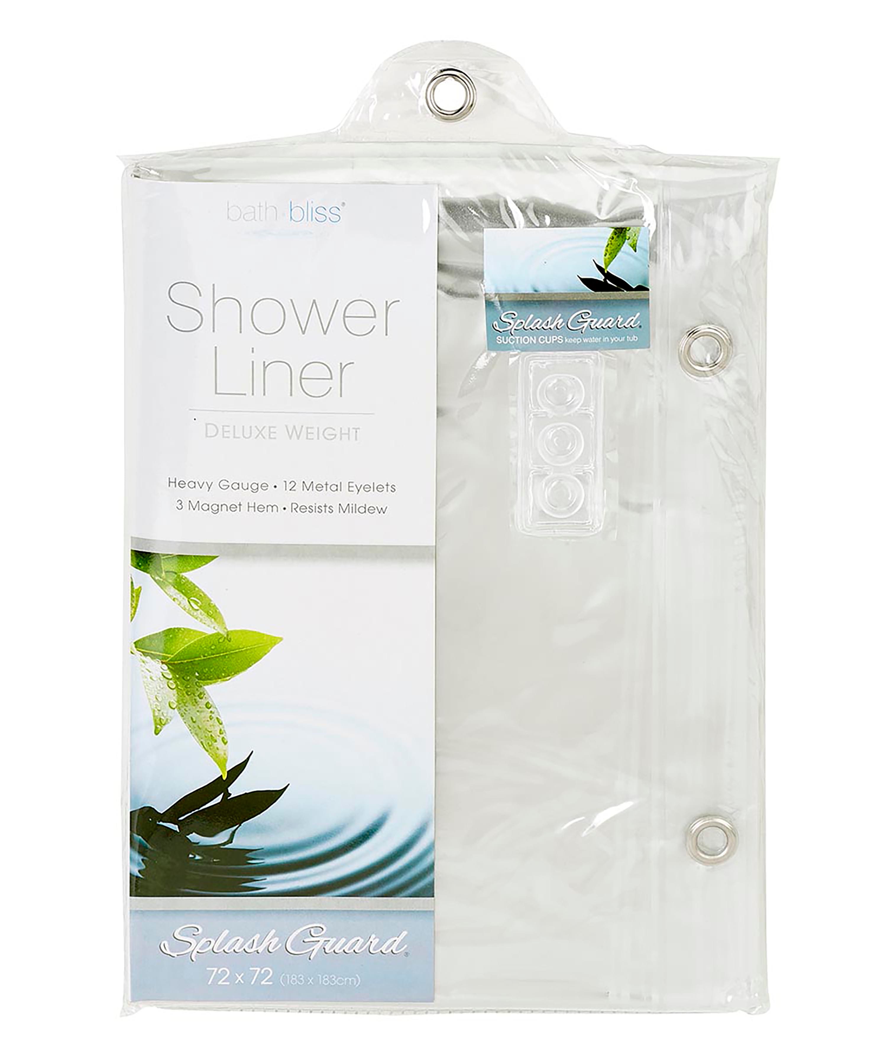 Bath Bliss Splash Guard Shower Liner