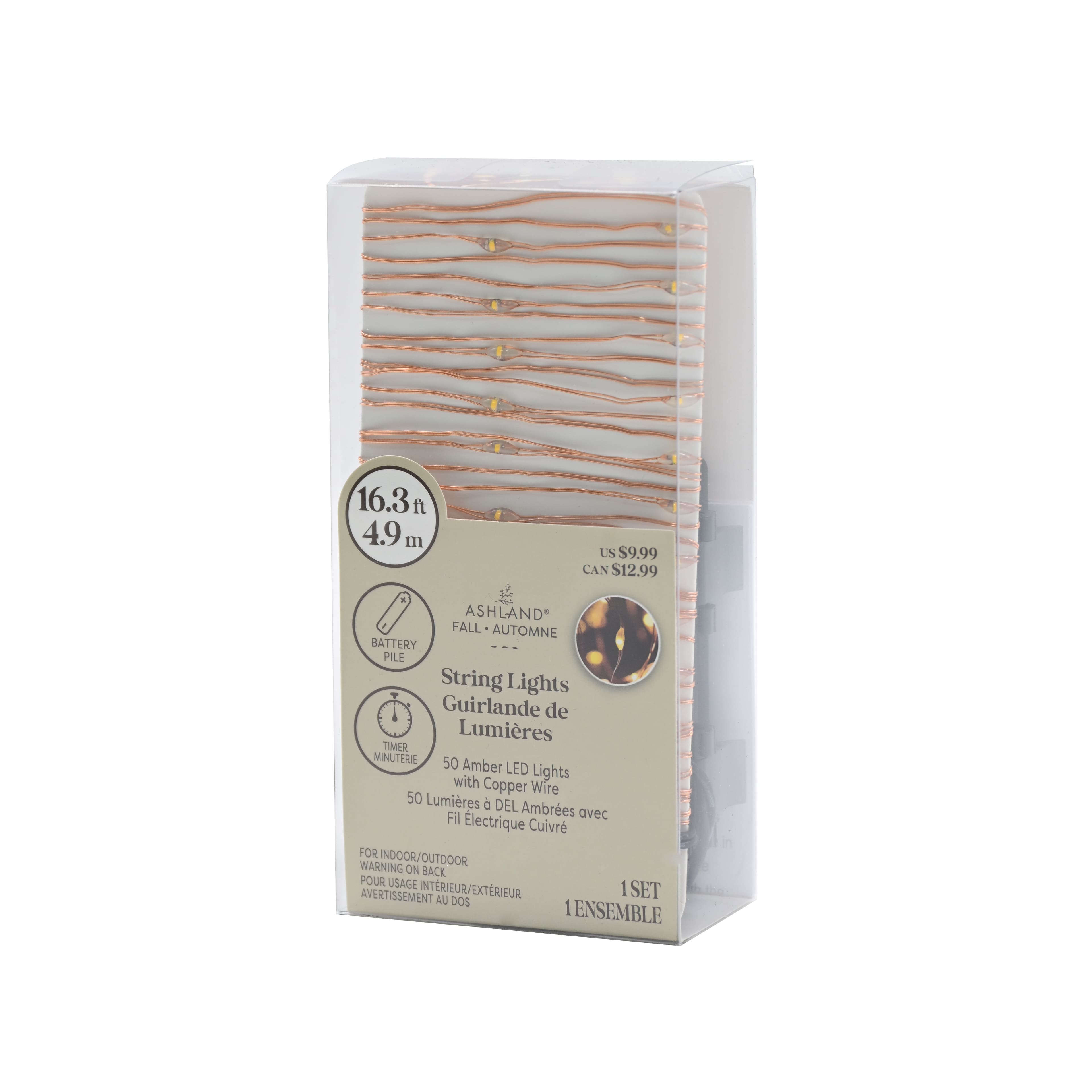 50ct. Amber LED String Lights by Ashland®