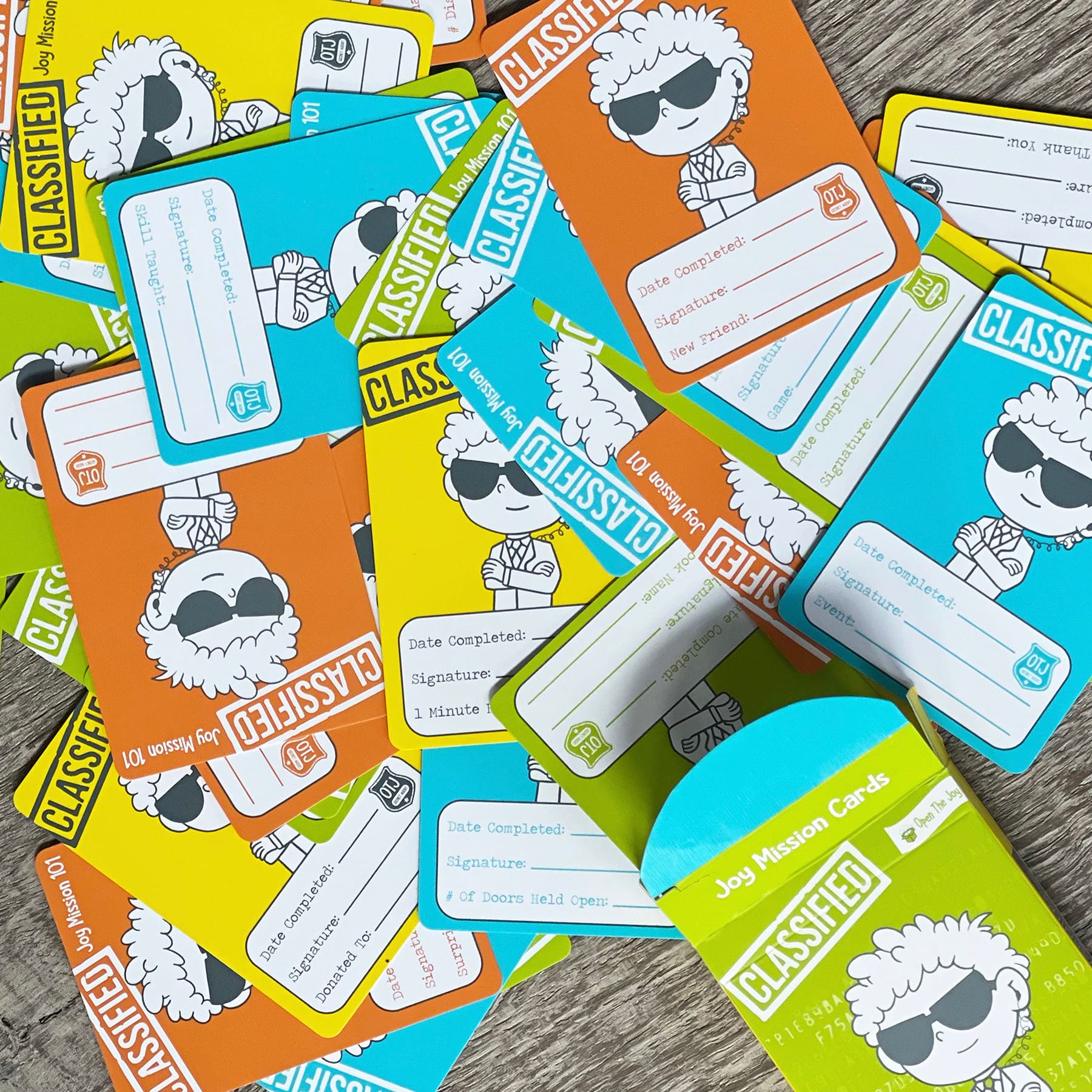 Open the Joy Kindness Mission Cards Set, 2ct.