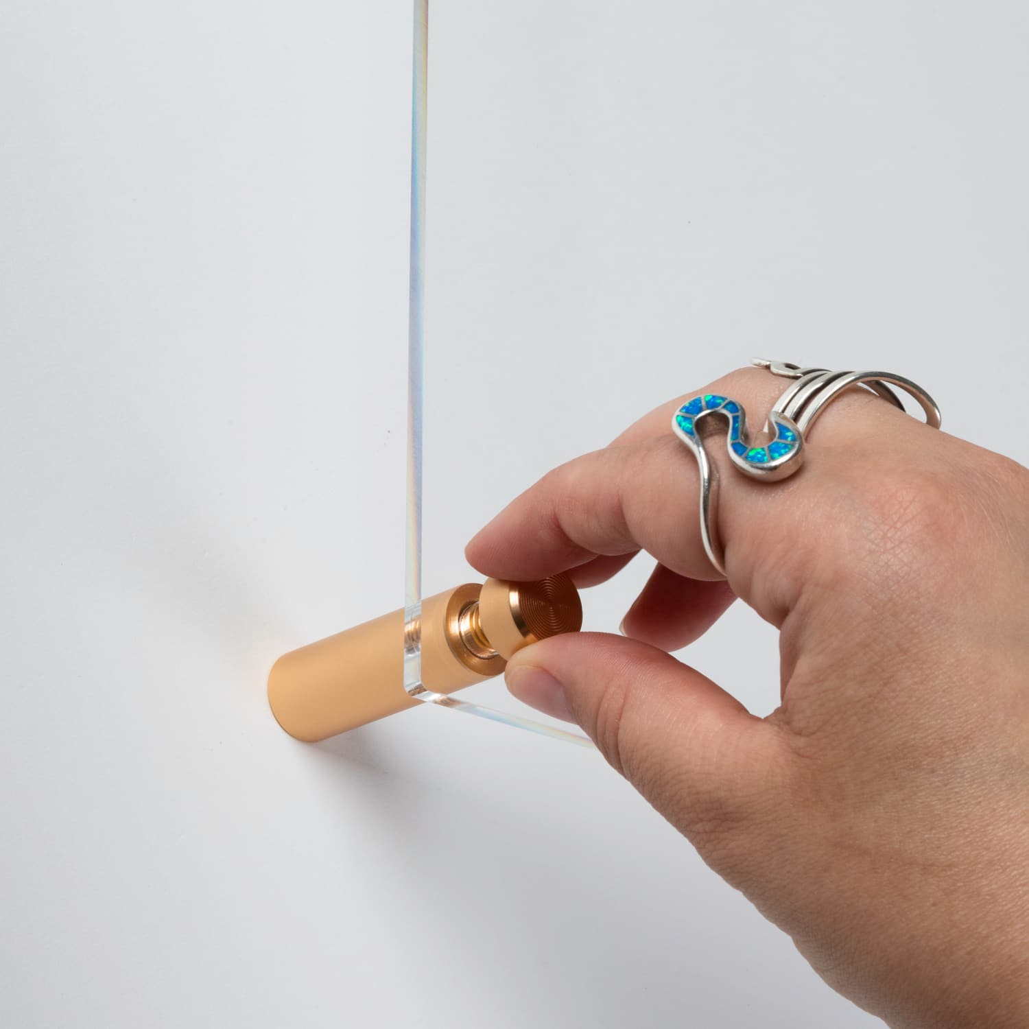 Wexel Art Mixed Single Panel Acrylic Floating Wall Frames & Magnets Set of 4