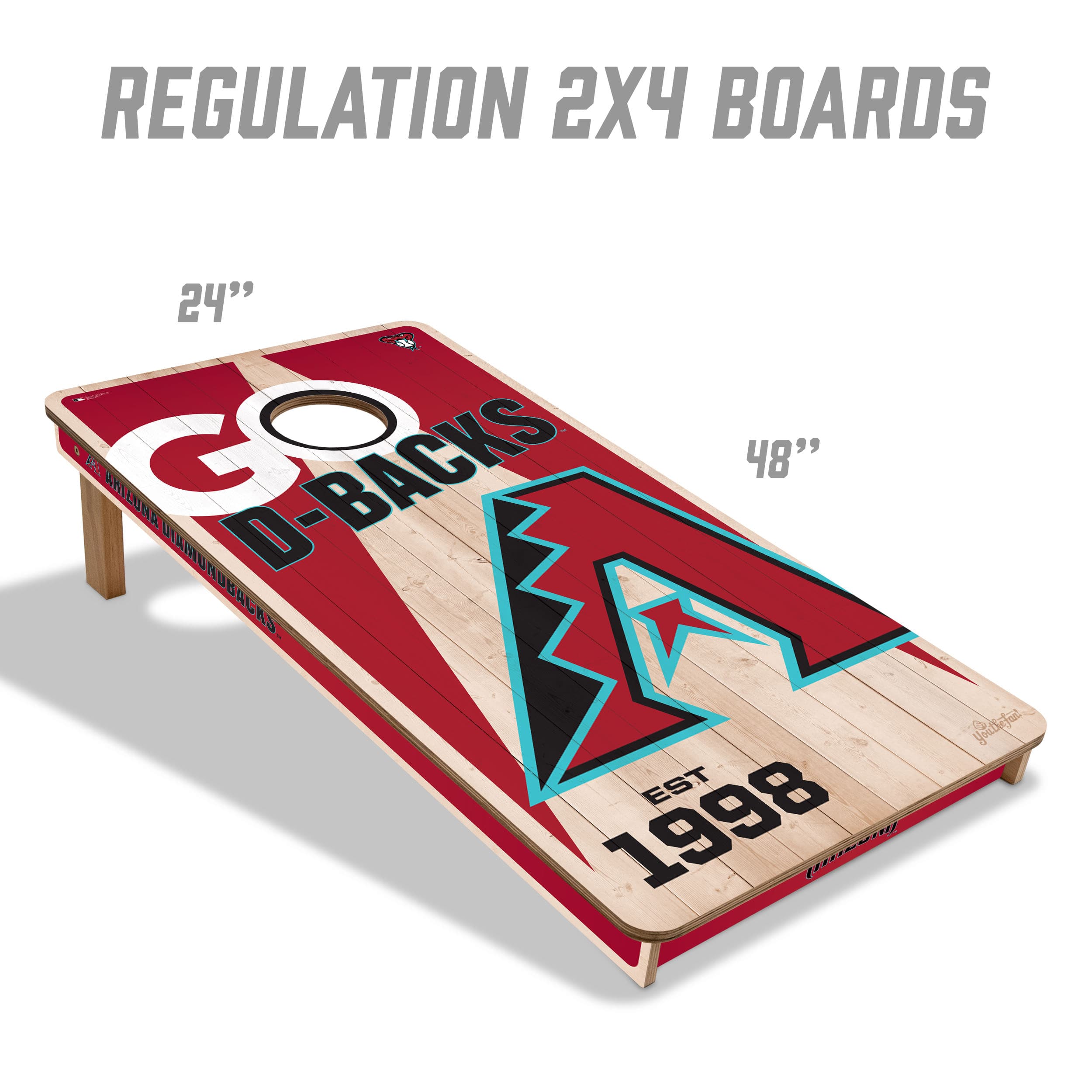MLB 2ft. x 4ft. Cornhole Game