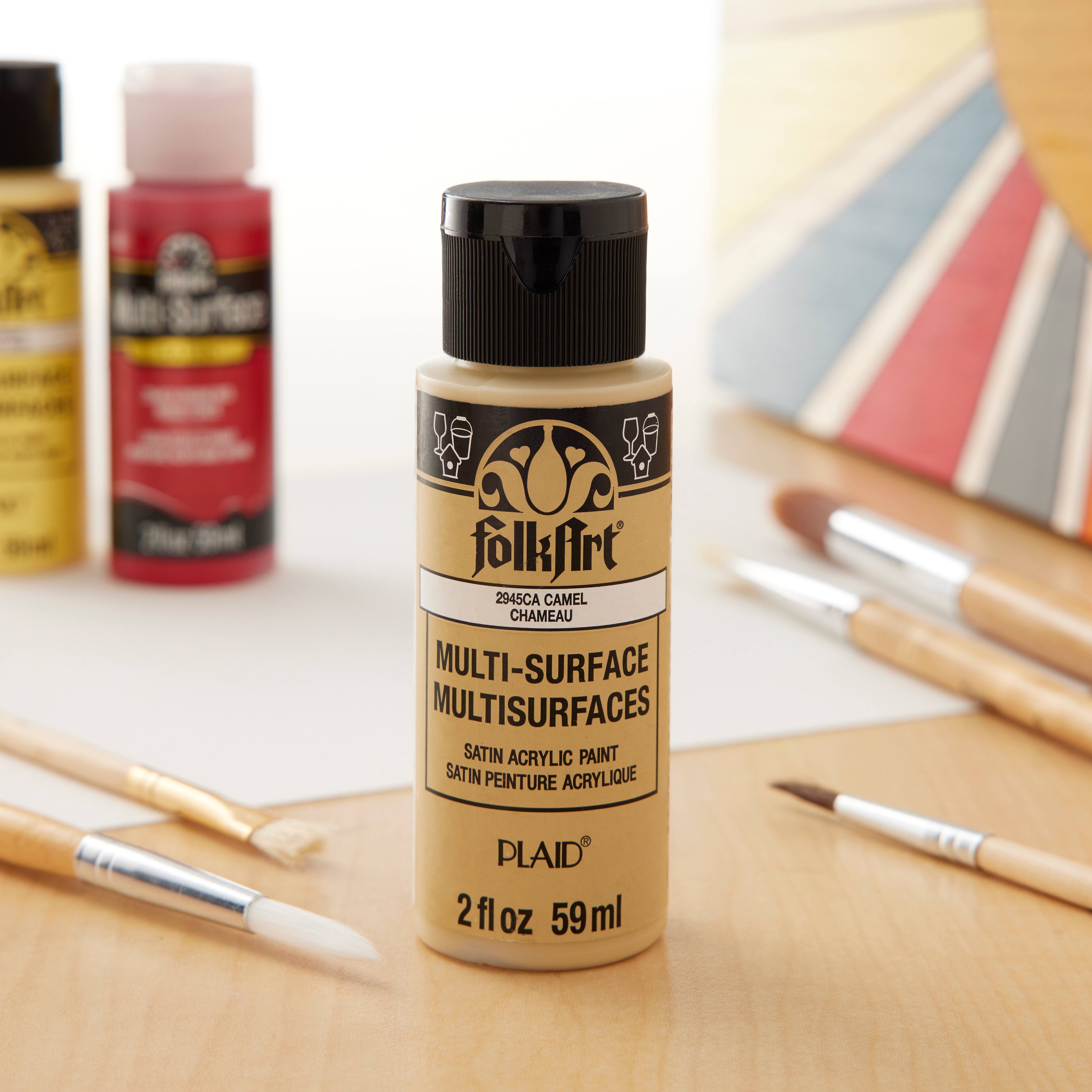 12 Pack: FolkArt® Multi-Surface Satin Acrylic Paint, 2oz.