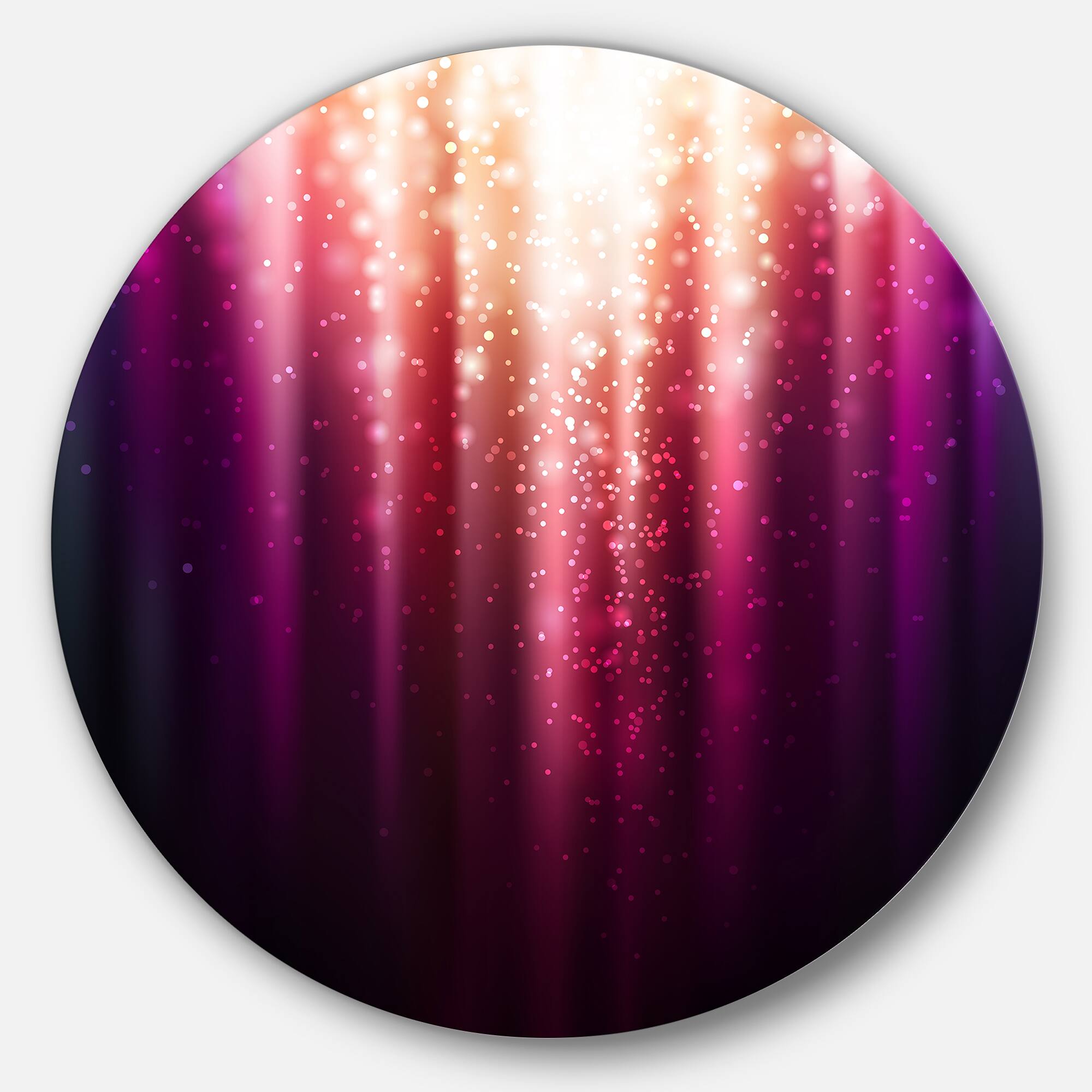 Designart - Purple with Magic Light' Abstract Metal Artwork