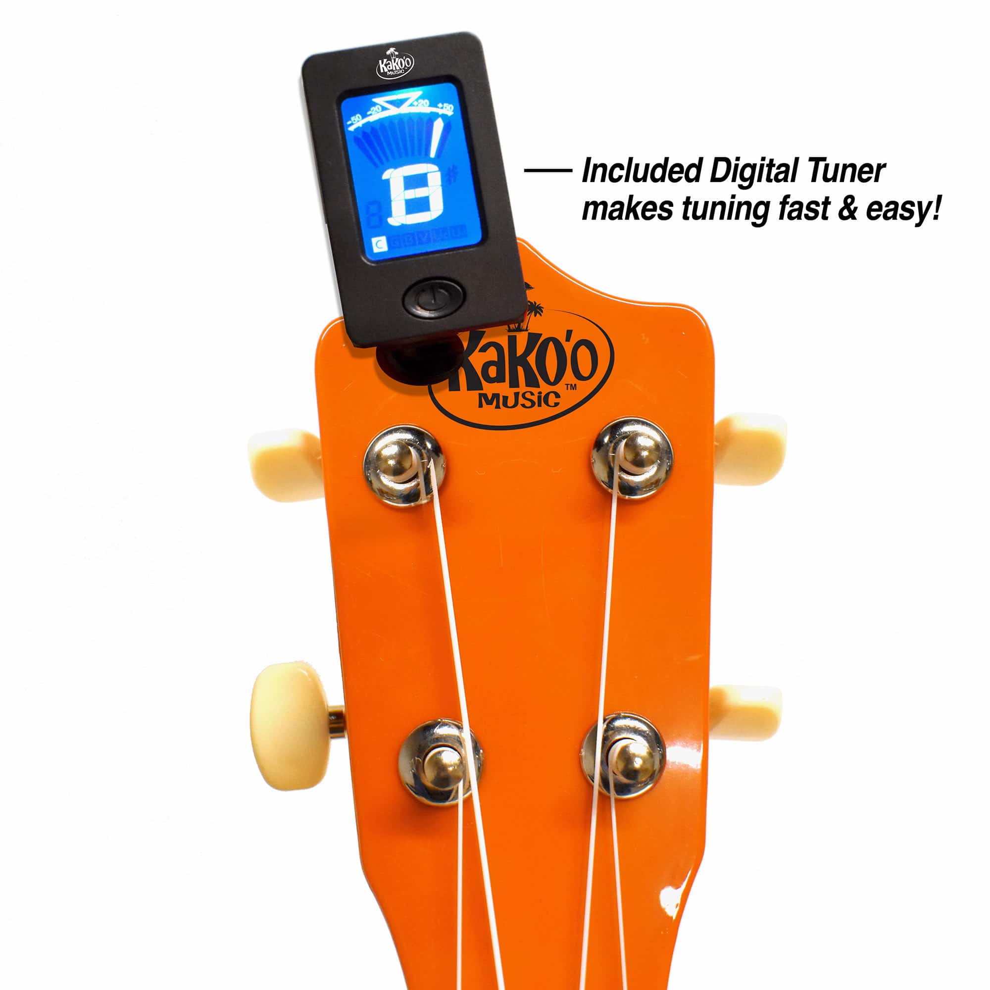 Salus KaKo'o 21" Sunrise Orange Professional Wooden Ukulele Set
