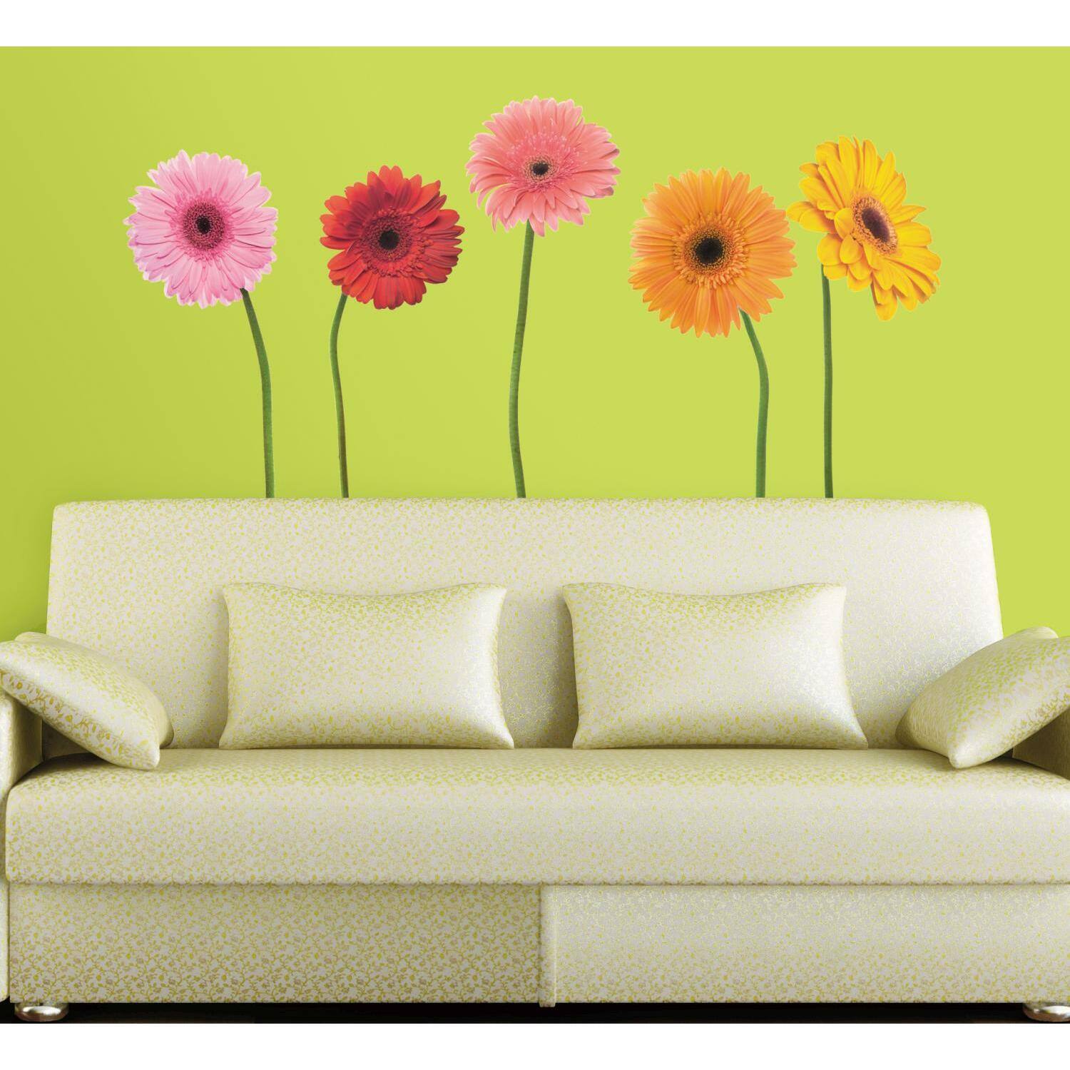 RoomMates Gerber Daisies Peel & Stick Wall Decals
