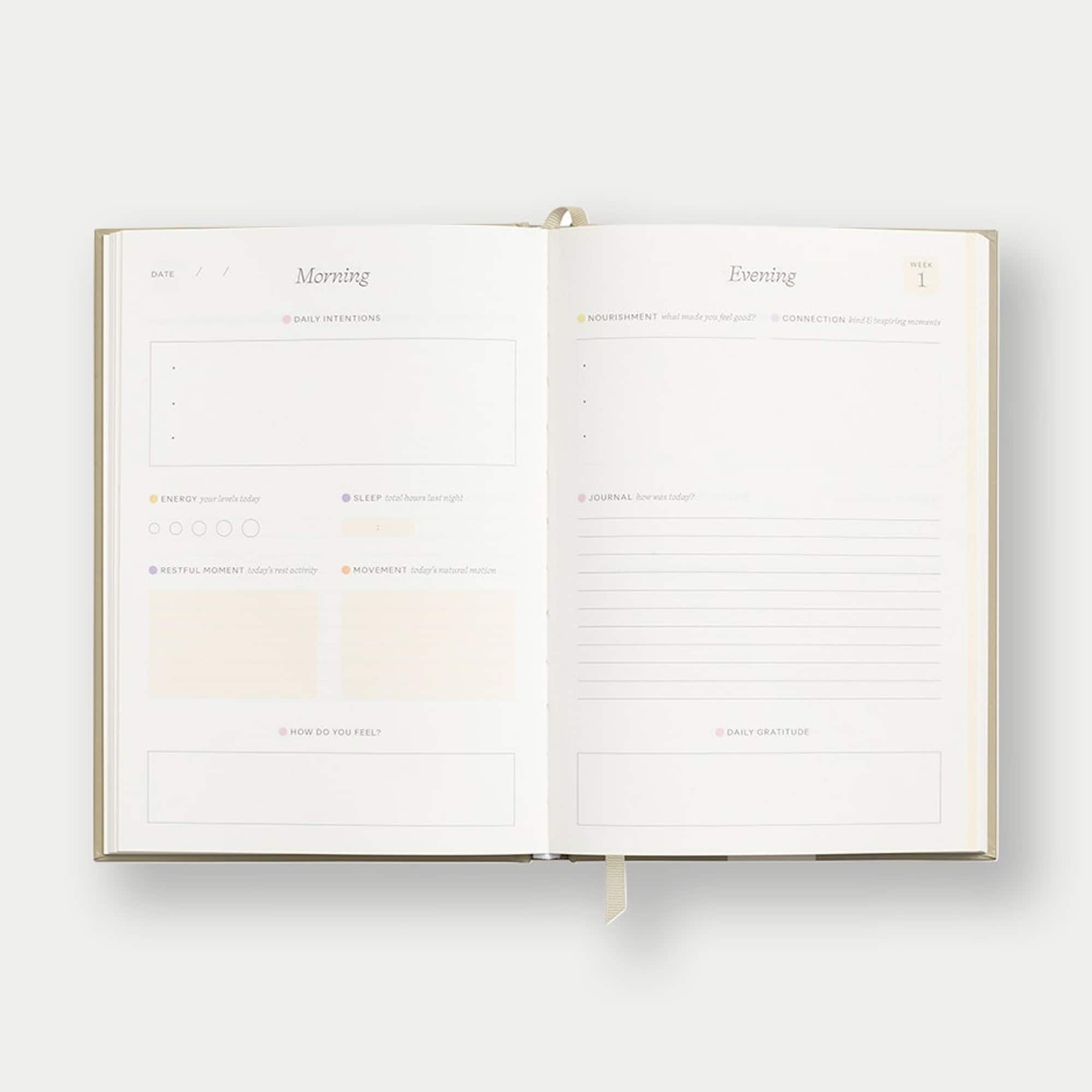 Papier 6" x 8.5" Stay Grounded Hardcover Guided Gratitude Journal