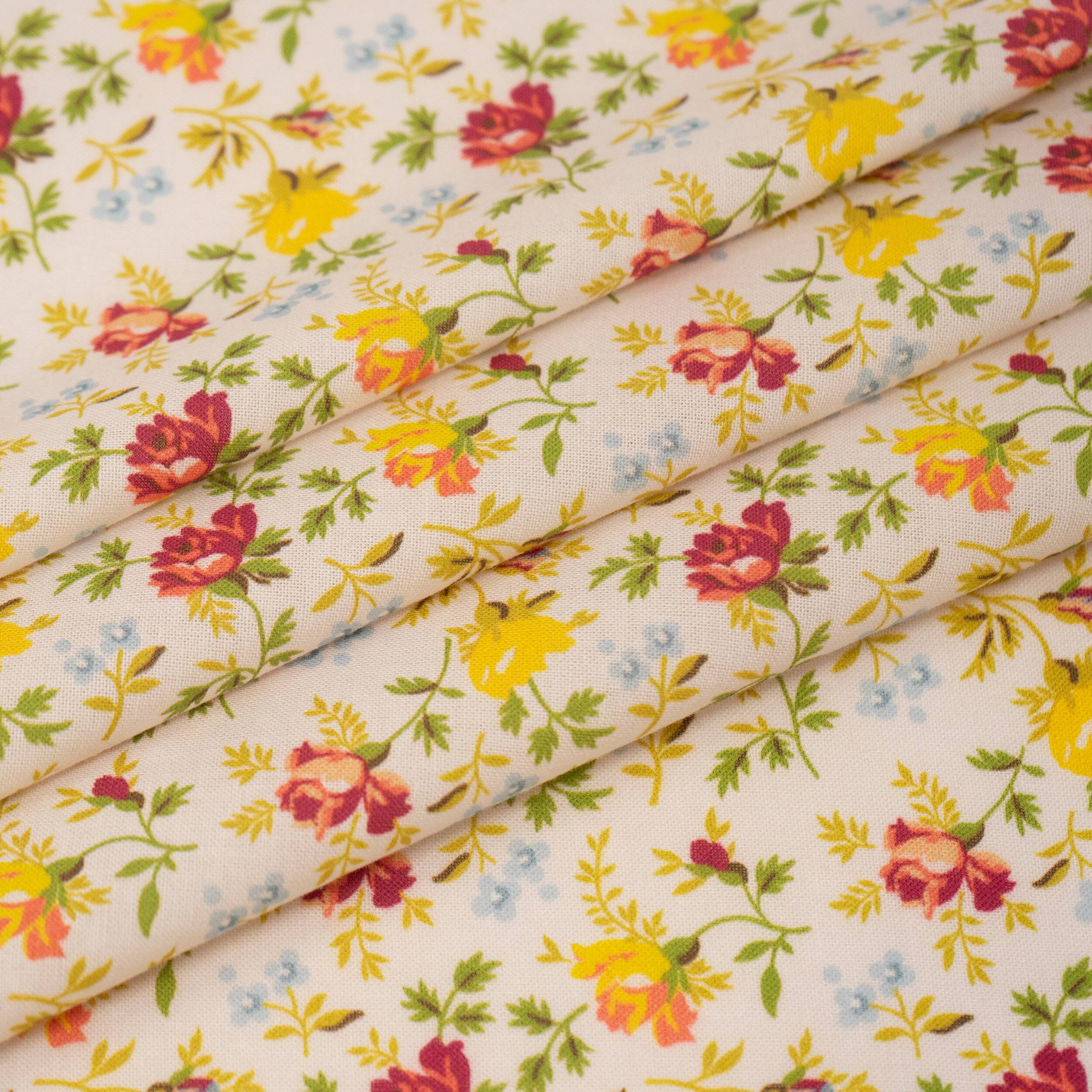 Roc-Lon Floral Prints Cotton Fabric