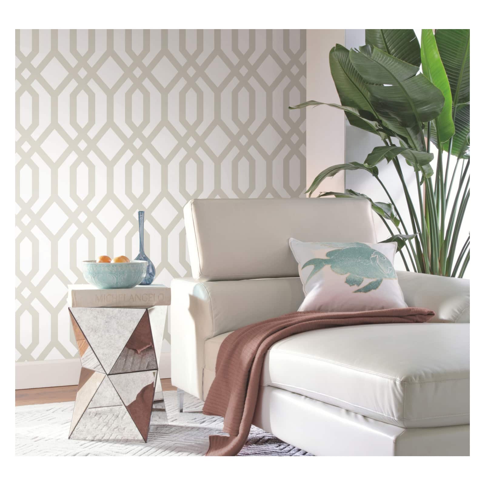 RoomMates Gazebo Lattice Peel & Stick Wallpaper