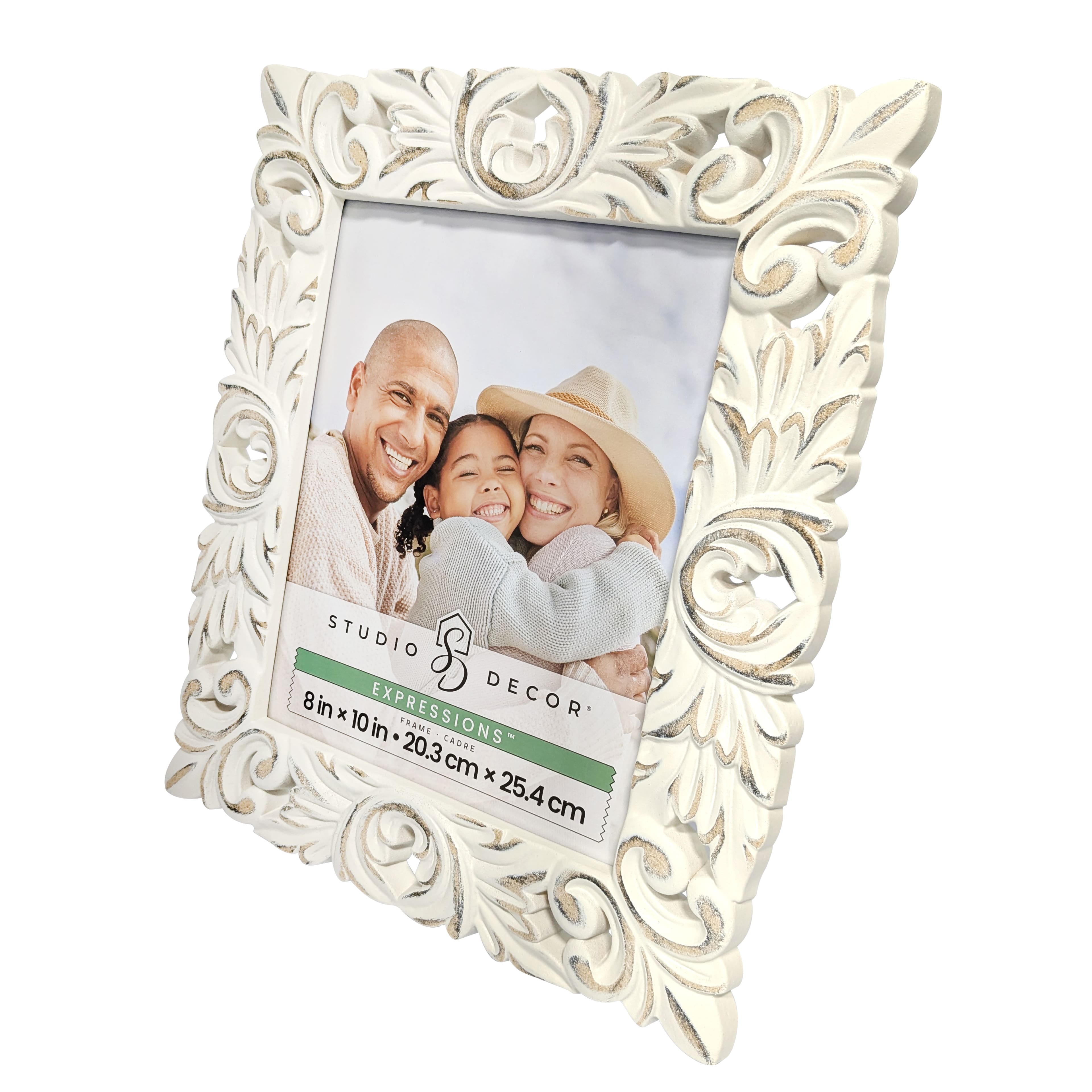 6 Pack: Expressions™ 8" x 10" Whitewash Fleur-De-Lis Frame by Studio Décor®