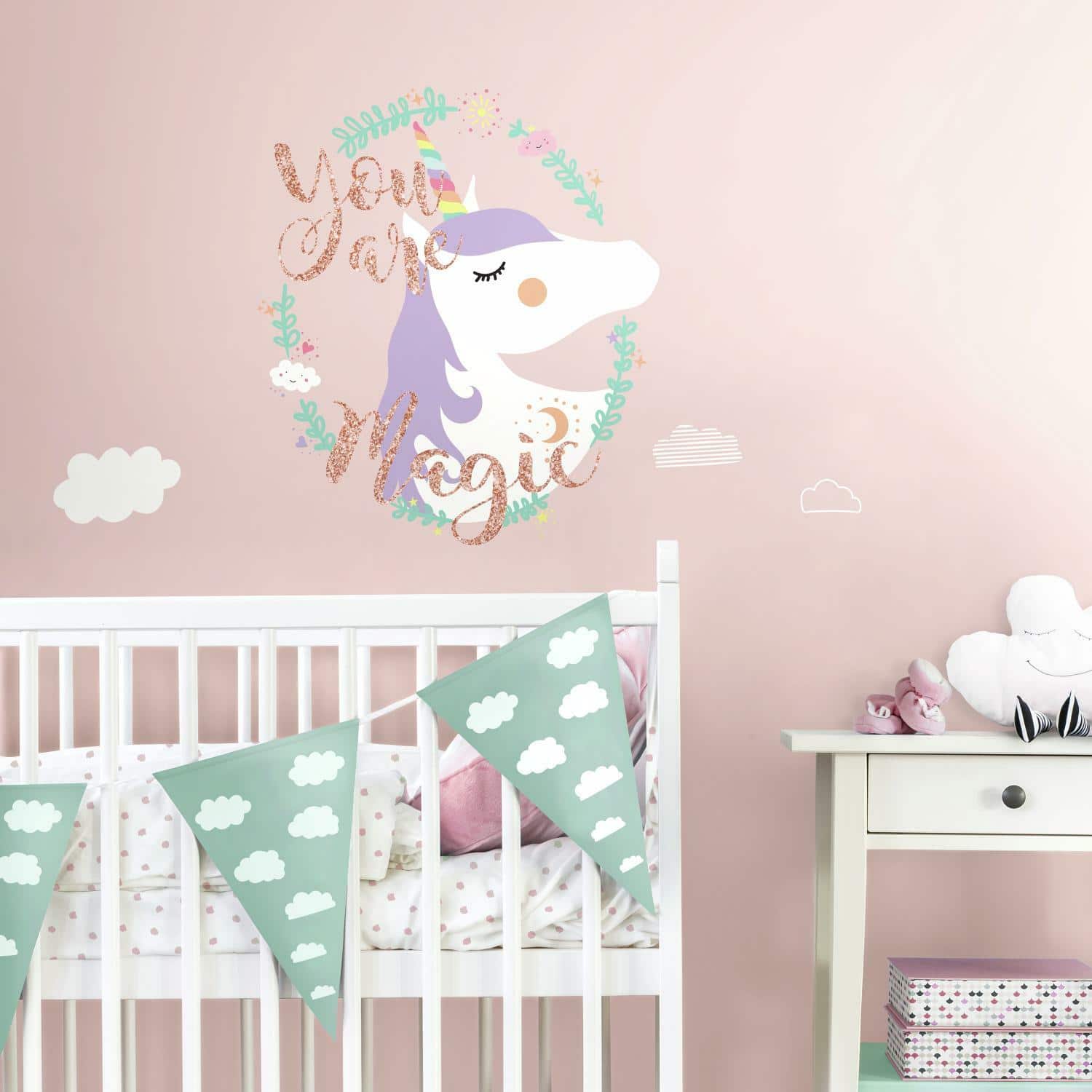 RoomMates Unicorn Magic Peel & Stick Giant Wall Decals