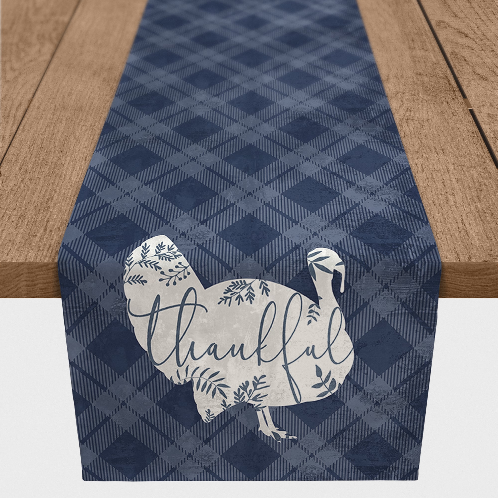 72" Thankful Turkey Table Runner