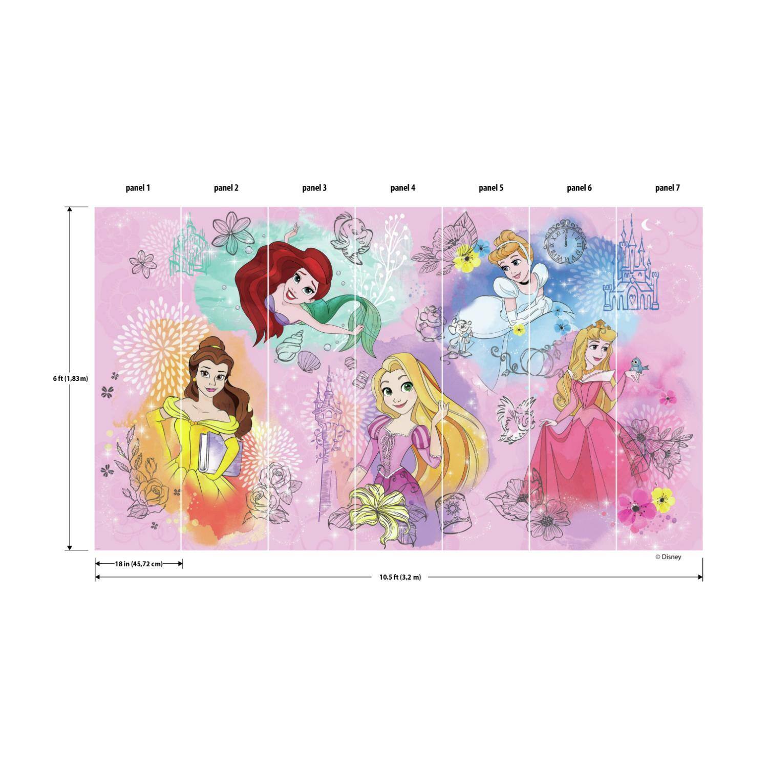 RoomMates Disney Princess Peel & Stick Mural
