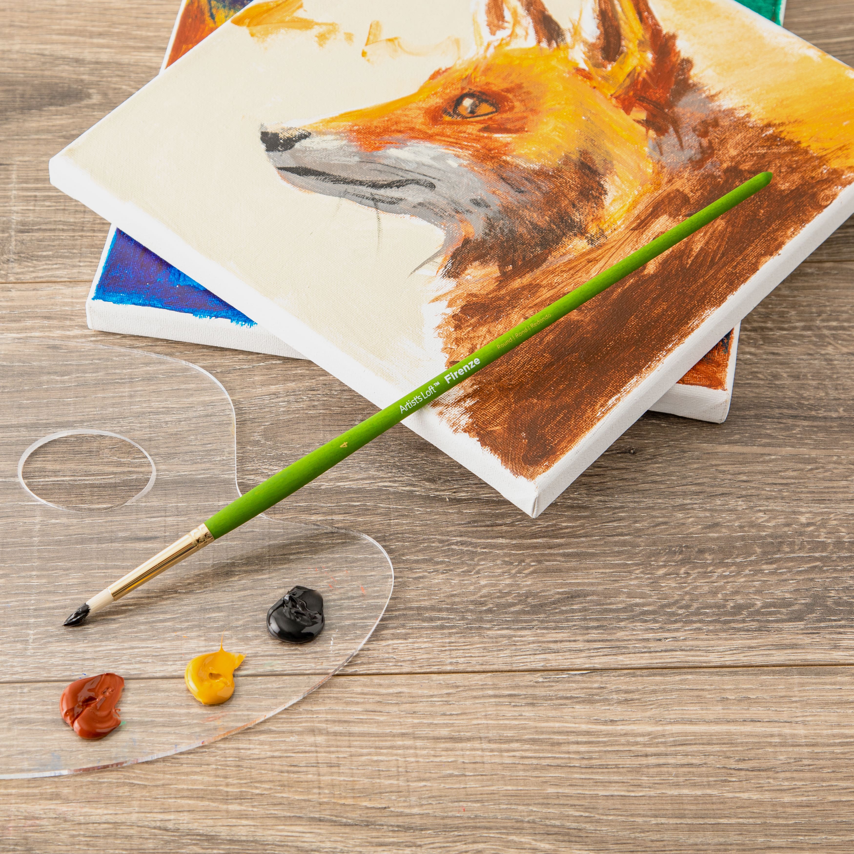 12 Pack: Firenze Long Handle Round Brush by Artist's Loft™