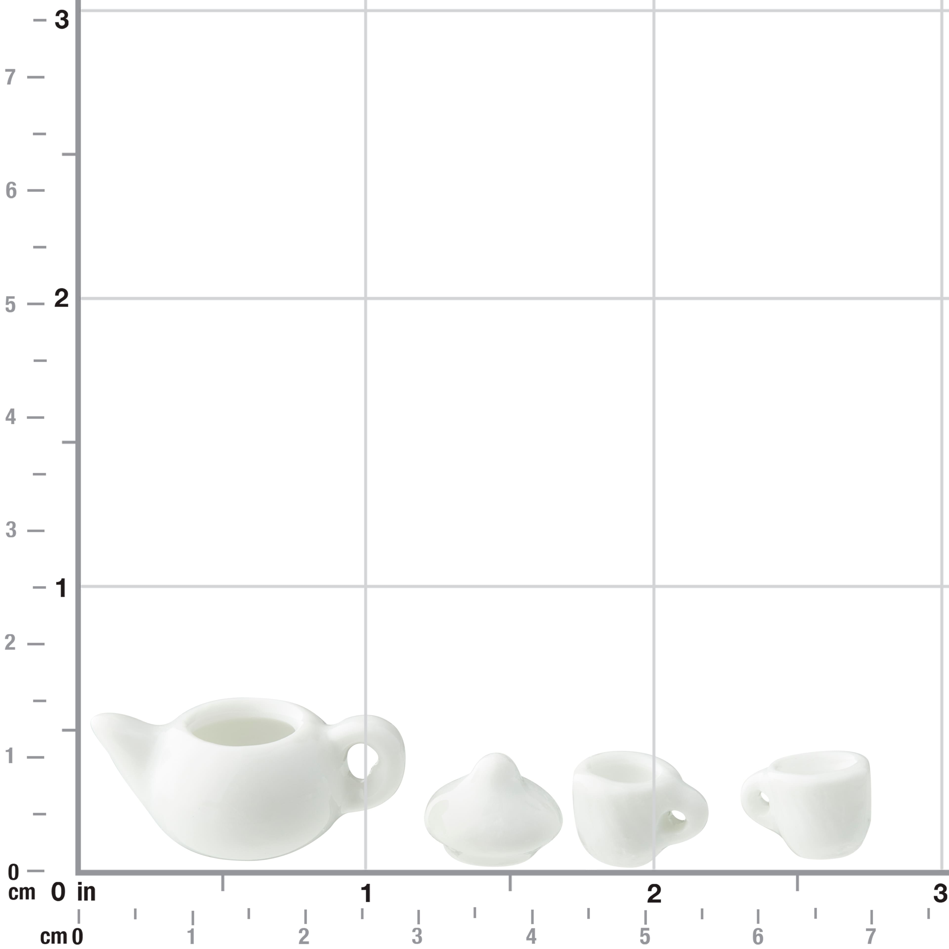12 Pack: Mini White Tea Set by Make Market®