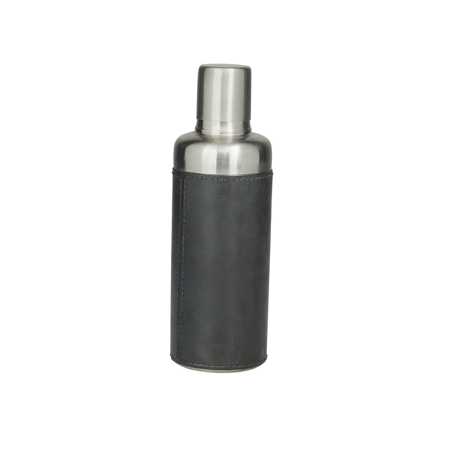 Dark Blue Modern Cocktail Shaker, 3" x 3" x 9"