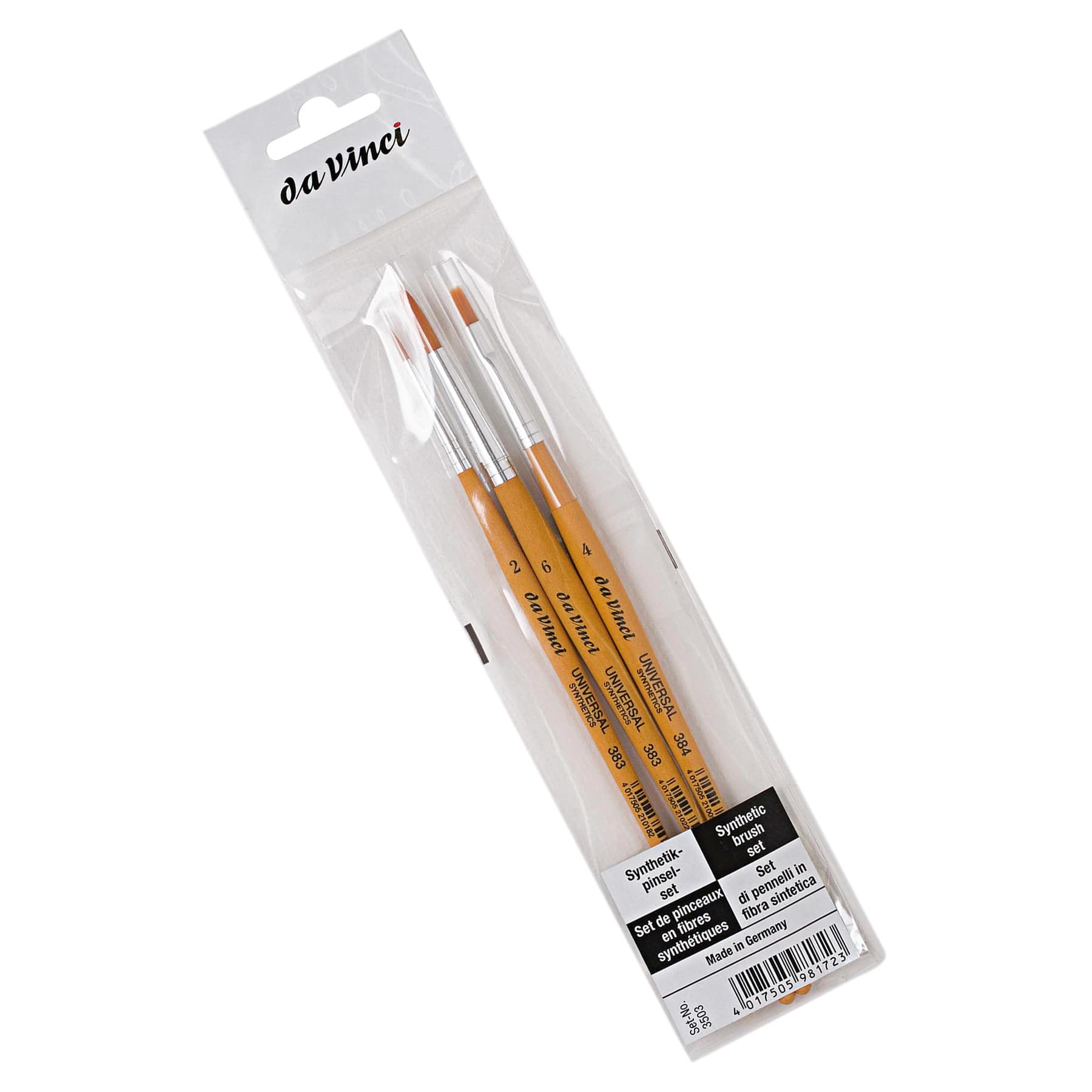 da Vinci UNIVERSAL Synthetics 3 Piece Brush Set