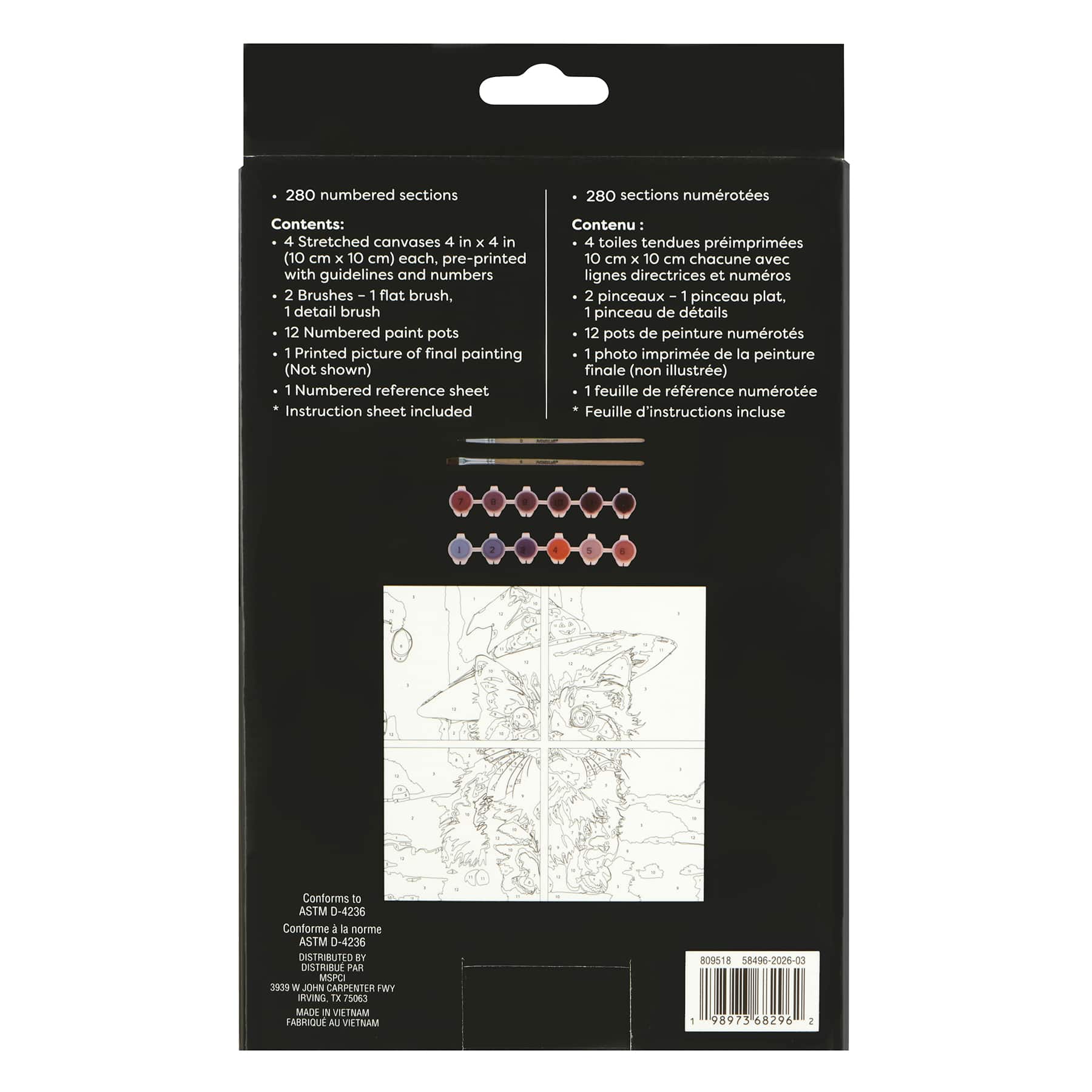 Witch Kitten Paint-by-Number Gallery Mini Kit by Artist's Loft®