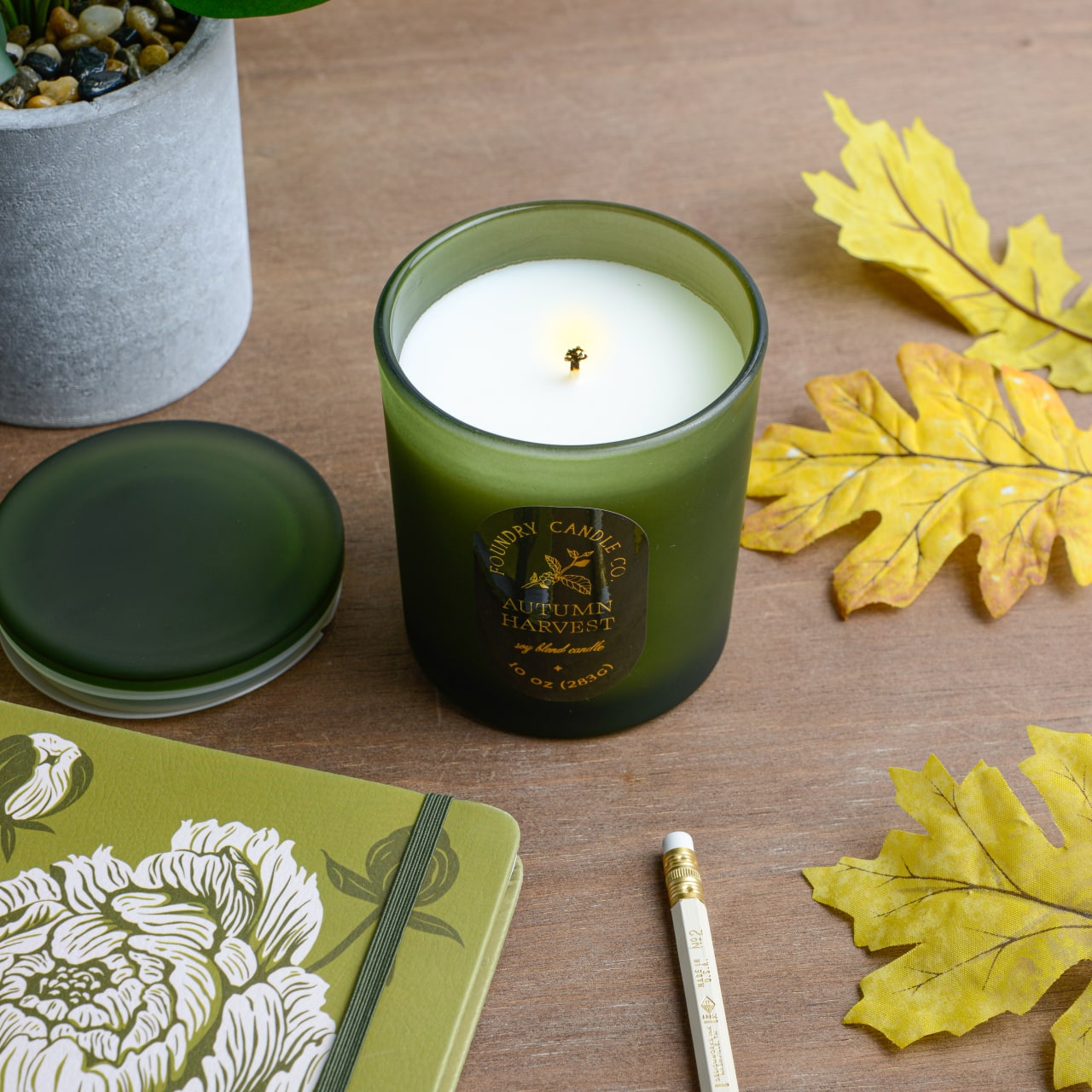 Foundry Candle Co. 10oz. Glass Candle with Lid