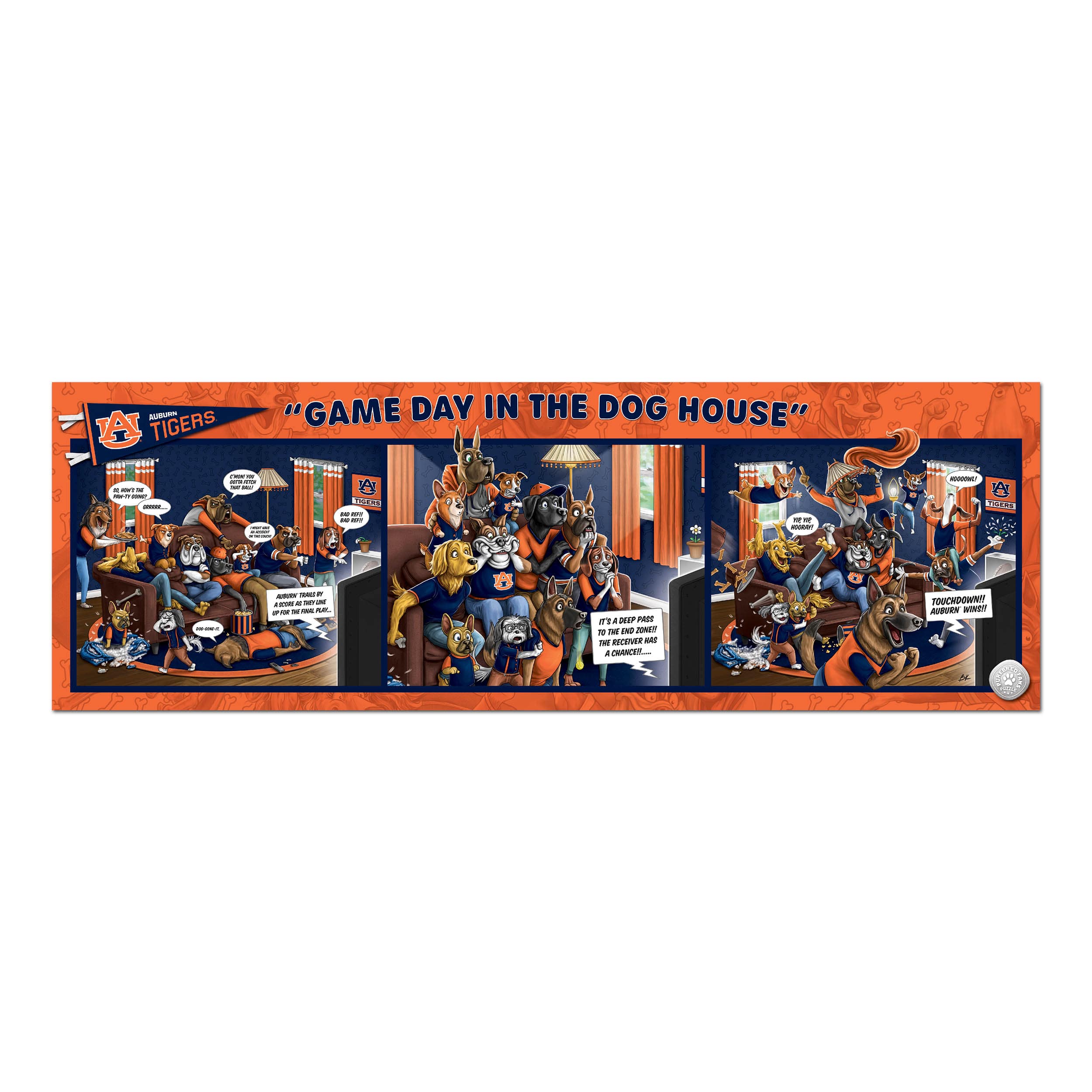 College Game Day in the Dog House 1,000 Piece Puzzle