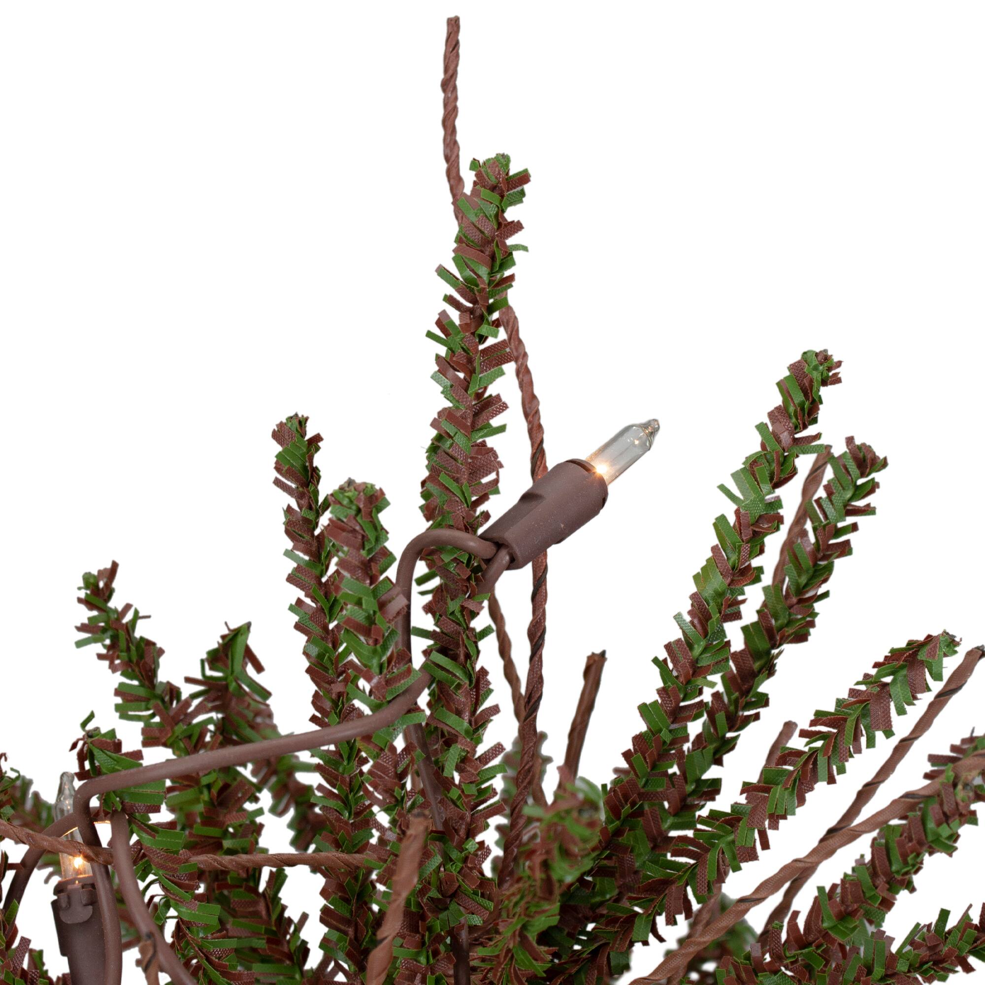 Northlight 18" Pre-Lit Potted Warsaw Twig Artificial Christmas Tree