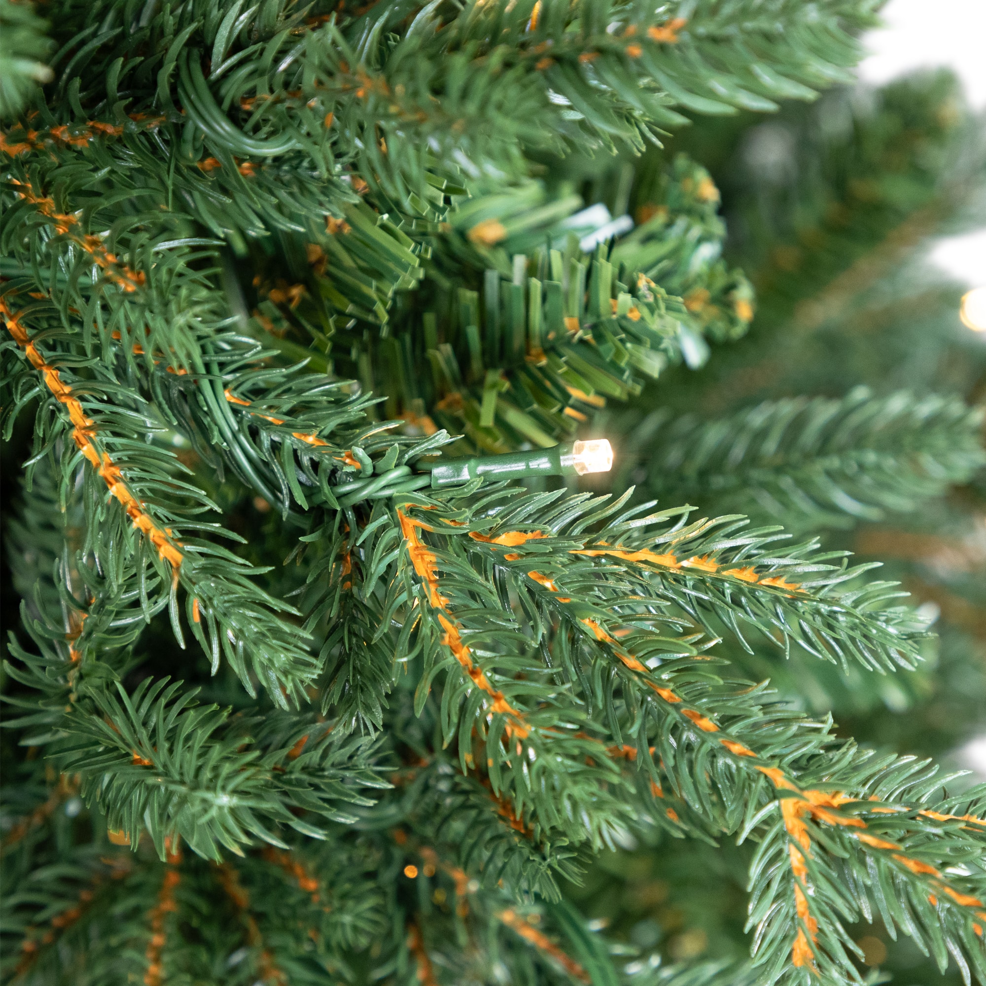 9ft. Pre-Lit Real Touch™ Cumberland Pine Artificial Christmas Tree, Warm White LED Lights