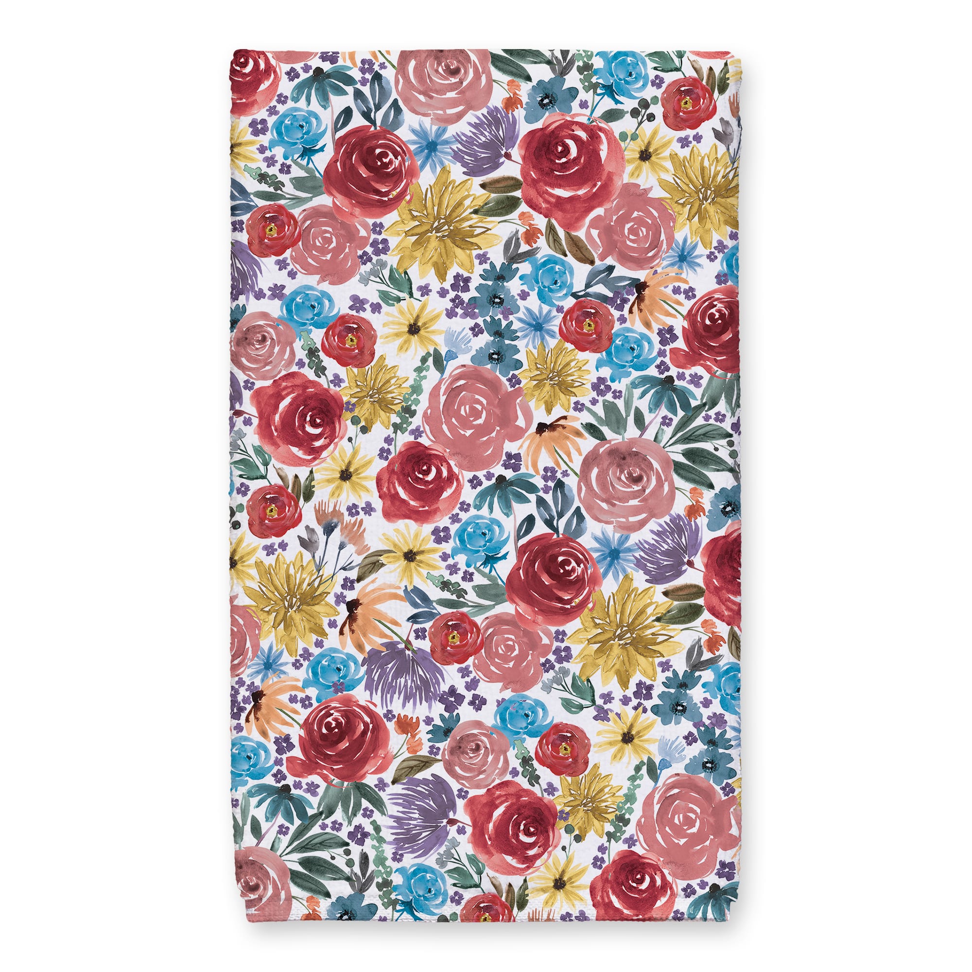 Floral Mug Stack Tea Towel Set