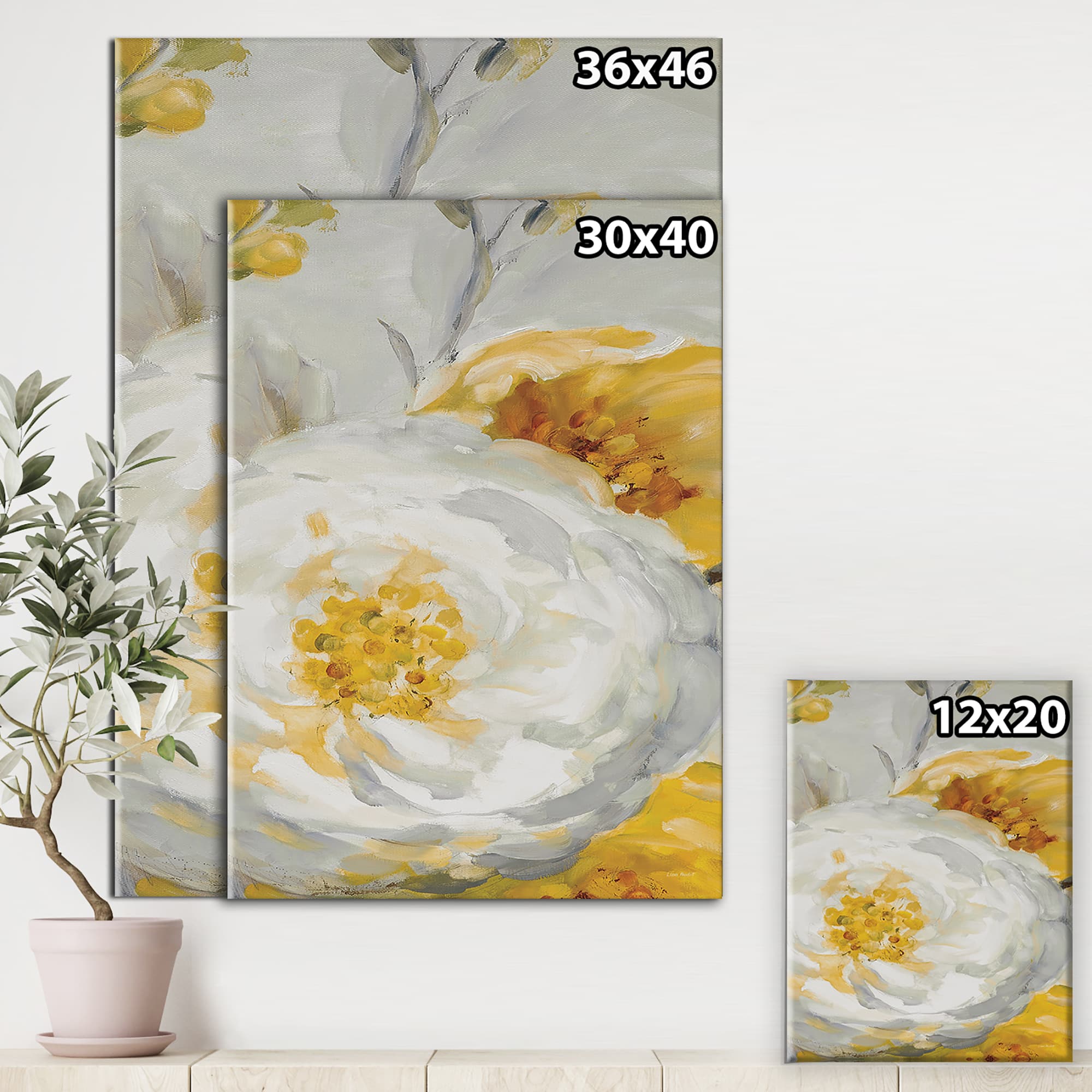 Designart - Sunshine Yellow Flower I