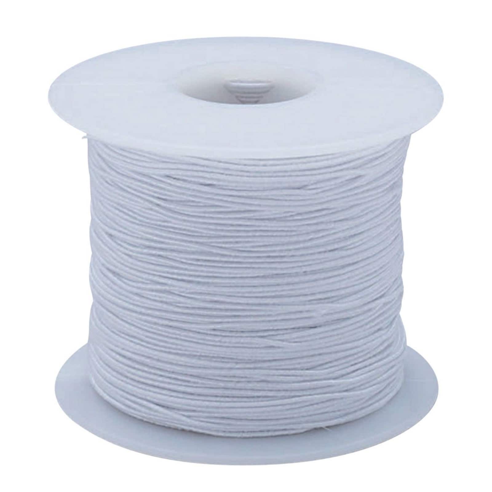 S&S® Worldwide 0.7mm White Elastic Cord
