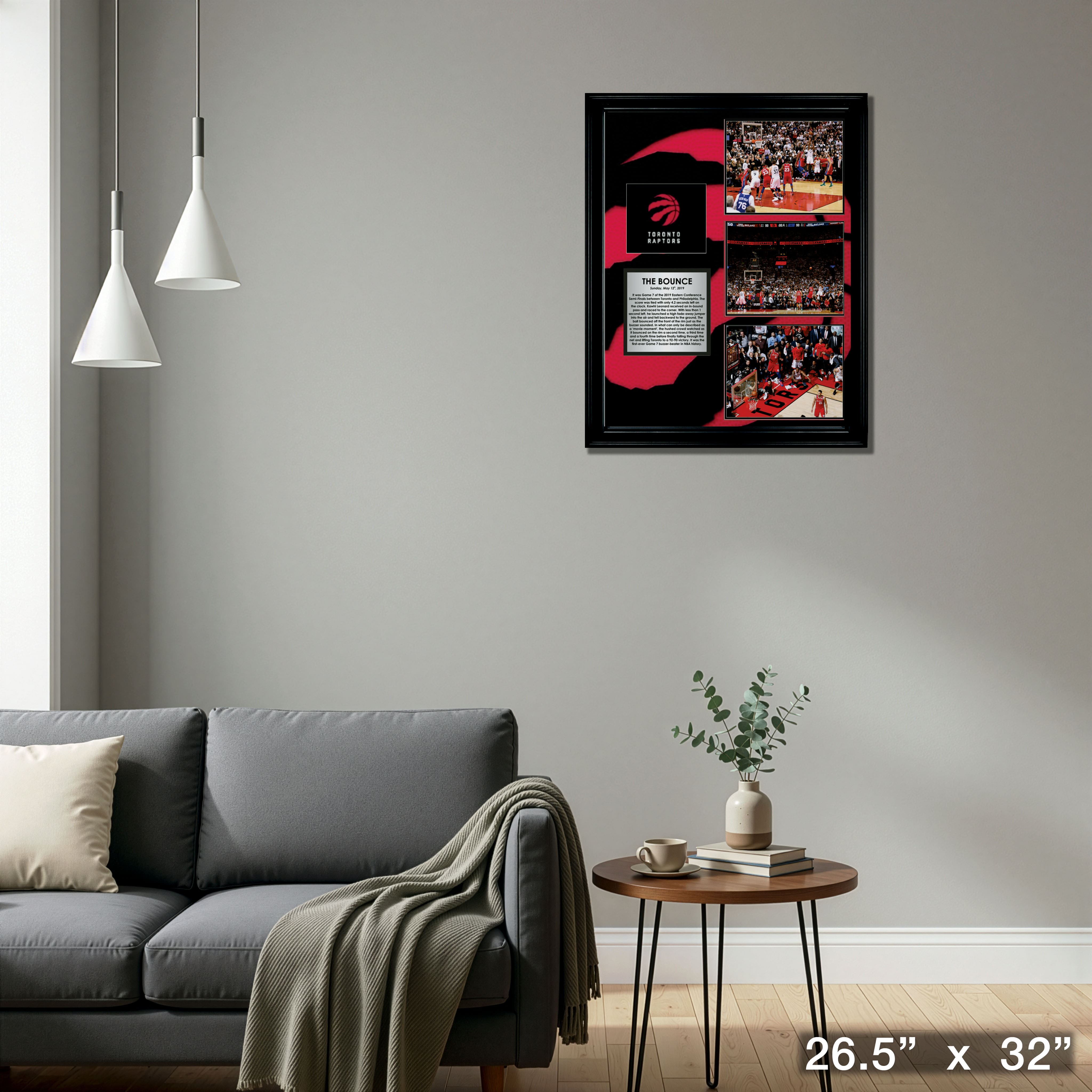 Kawhi Leonard Toronto Raptors Framed Game 7 "The Shot" Collage 26.5" x 32"