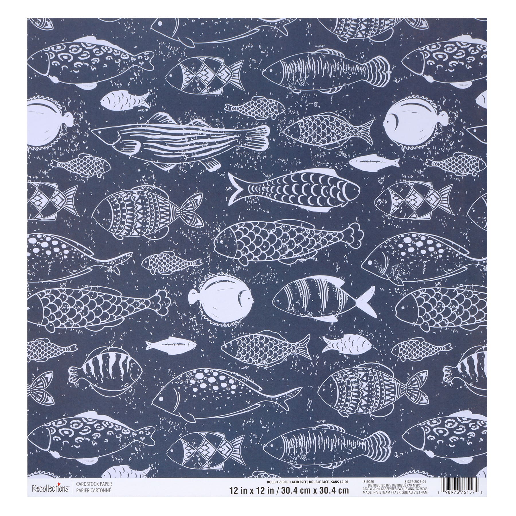 12" x 12" Fish Double-Sided Cardstock Paper by Recollections™