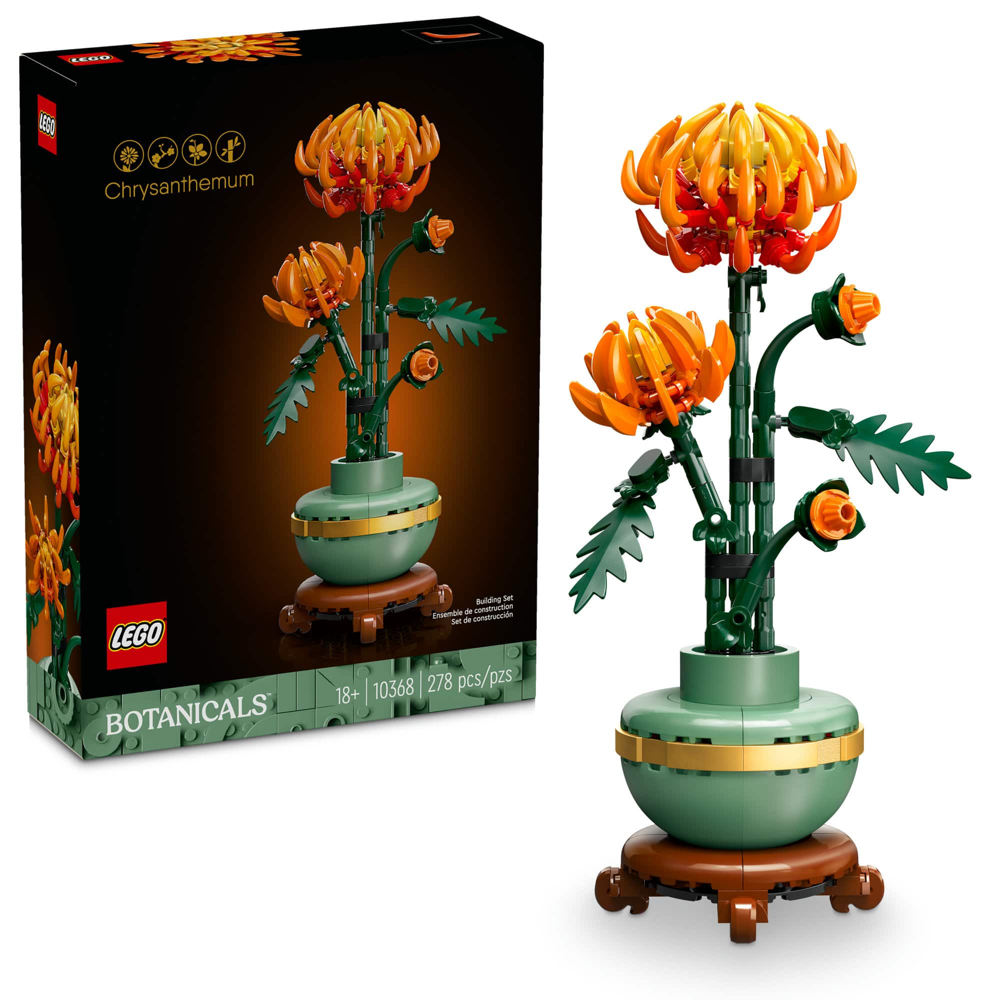 LEGO® Botanicals Chrysanthemum Flower Decor Building Set 10368