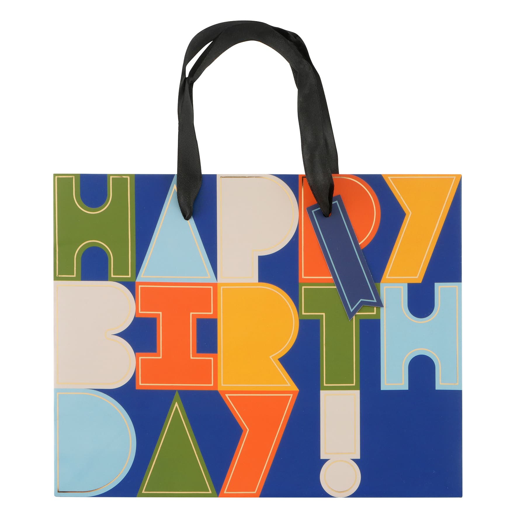 Medium Birthday Block Gift Bag by Celebrate It™