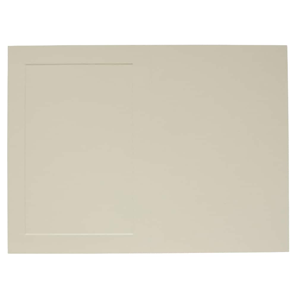 JAM Paper A7 Ivory Blank Foldover Cards with Panel