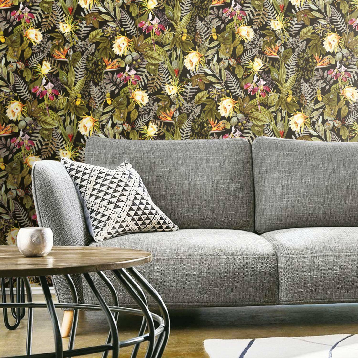 RoomMates Tropical Flowers Peel & Stick Wallpaper