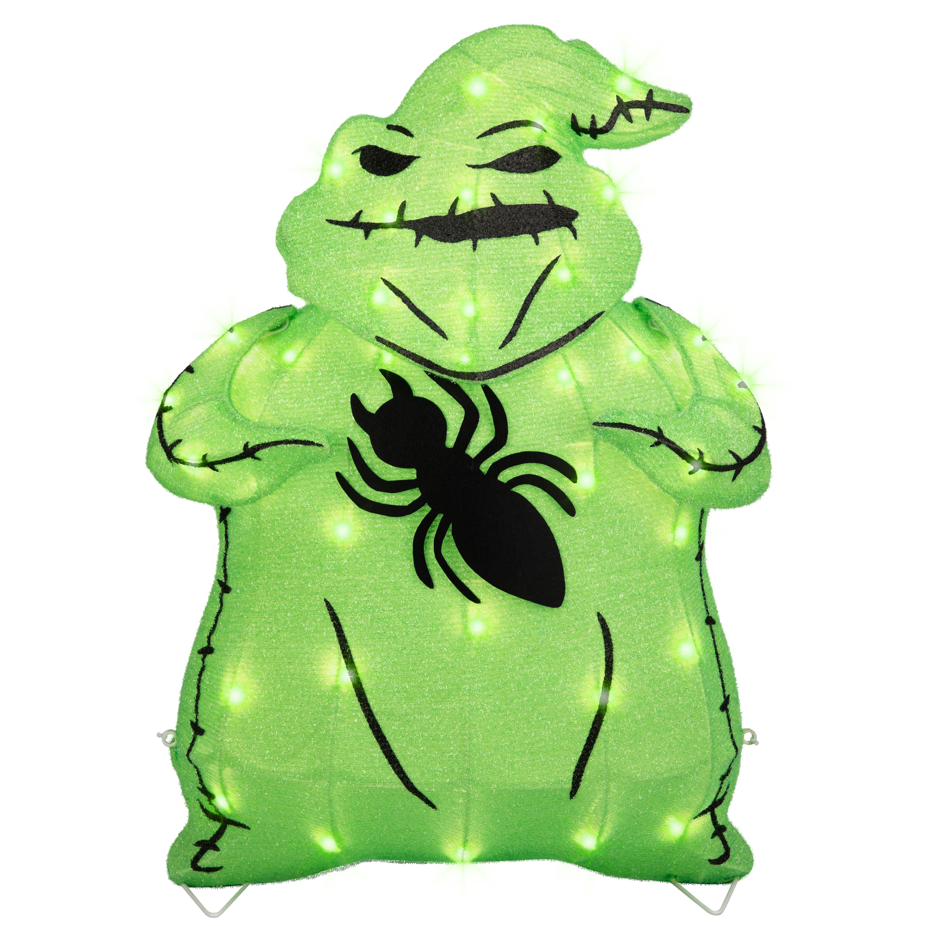 28.5" Disney® Oogie Boogie Lighted Tinsel Yard Sculpture with Spider