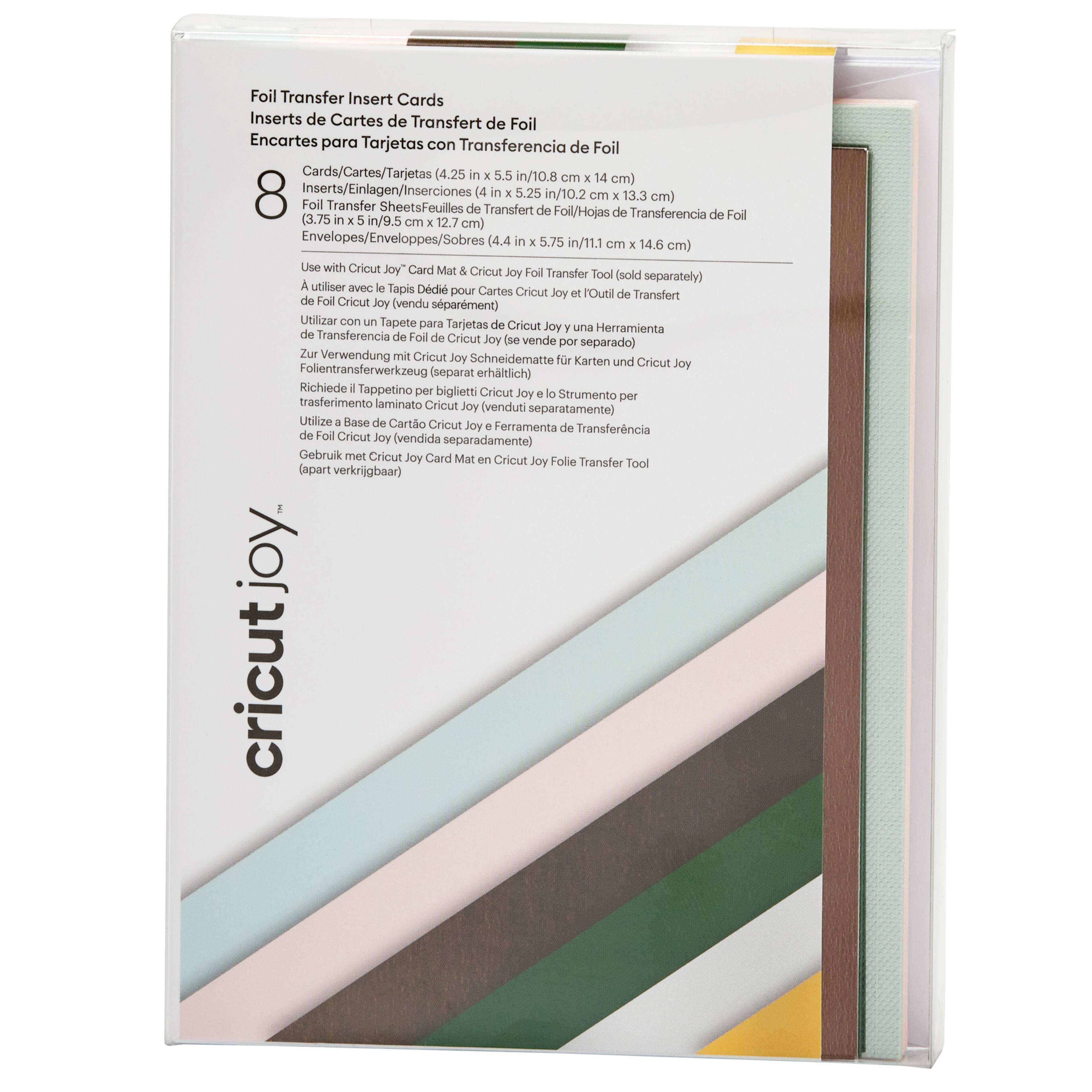 Cricut Joy™ A2 Foil Transfer Insert Cards, Forest Grove Sampler