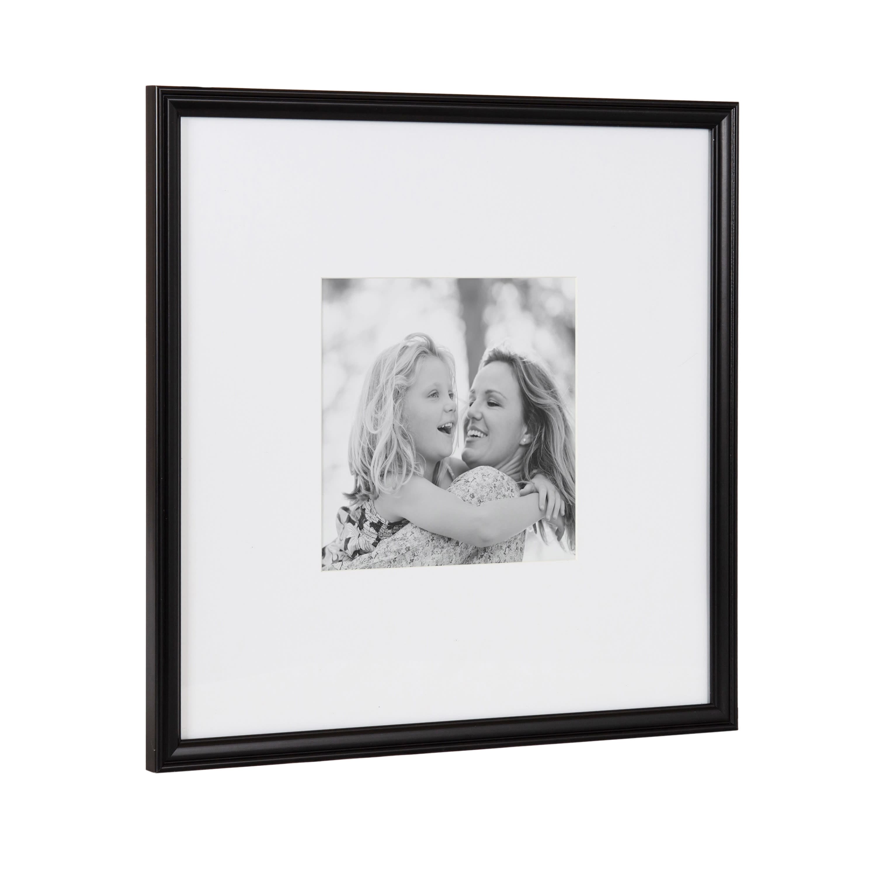 Kate and Laurel 16" x 16" Adlynn Photo Frame with 8" x 8" Mat