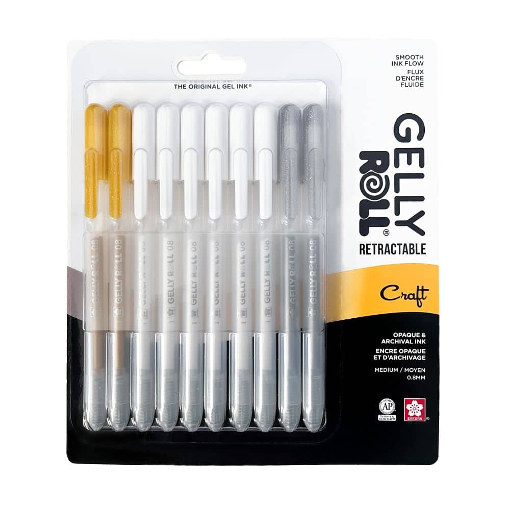 Sakura® Gelly Roll® Craft 0.8mm Retractable Gel Pen Set