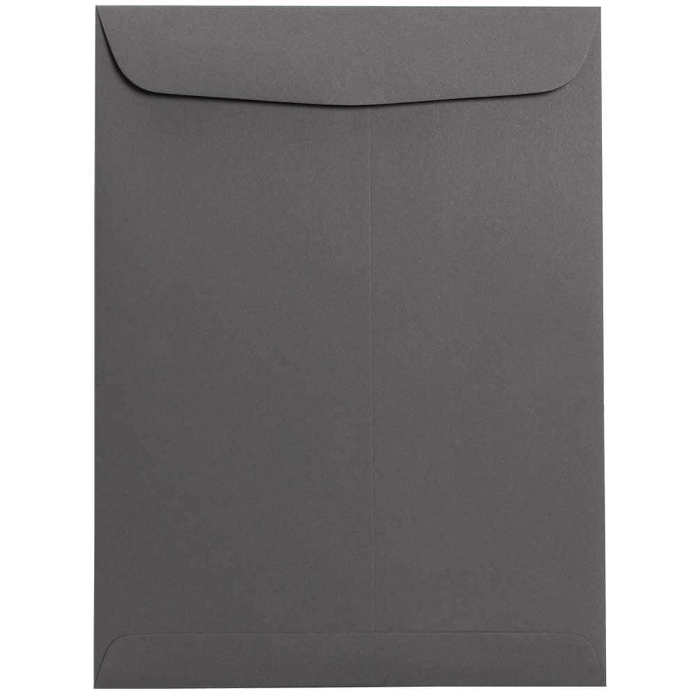 JAM Paper 9" x 12" Dark Gray Open End Catalog Premium Envelopes