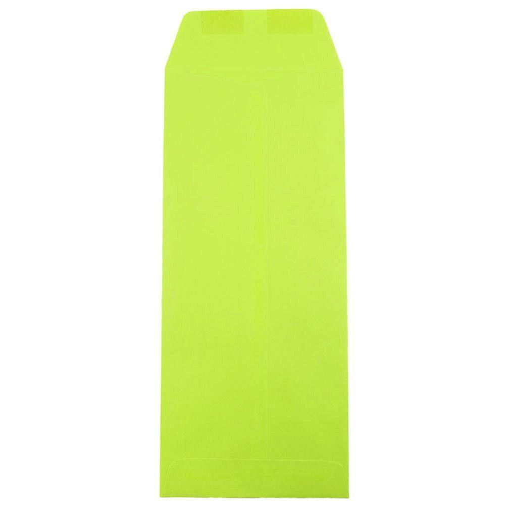 JAM Paper 5" x 11.5" Ultra Lime Green Policy Business Envelopes