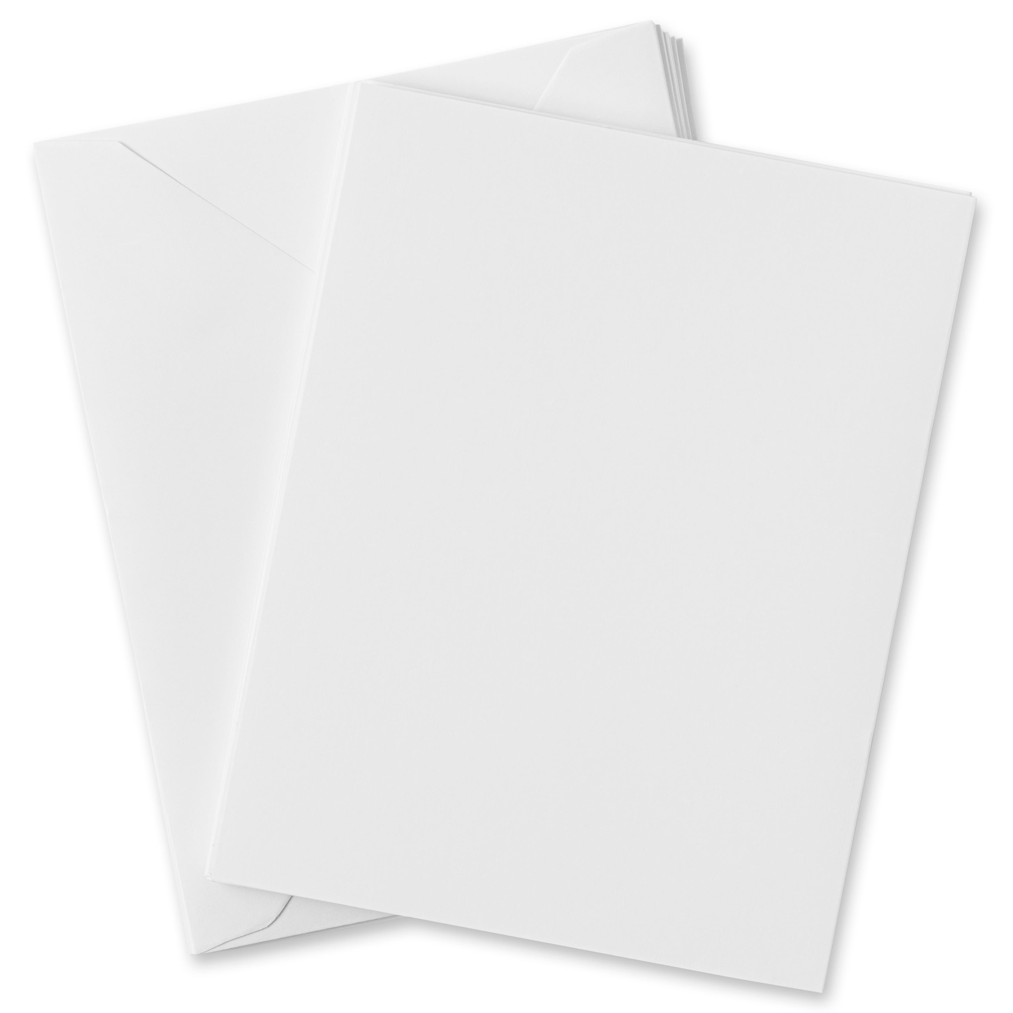 Whte Cards & Envelopes by Recollections™, 4.25" x 5.5"