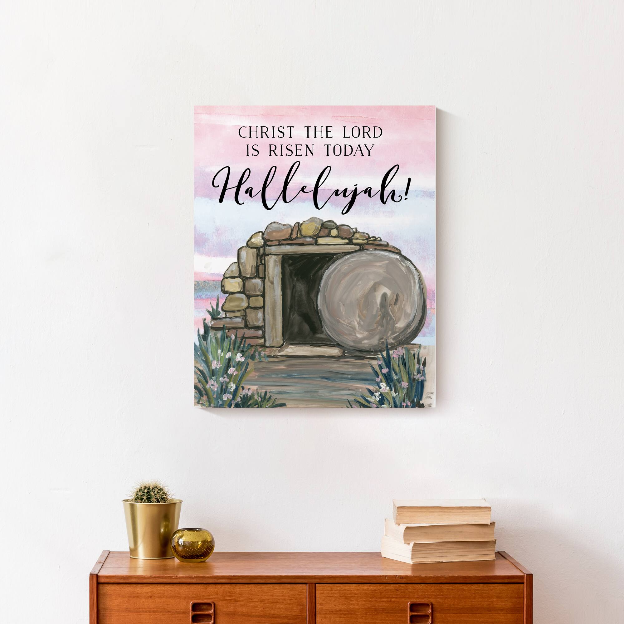 Hallelujah Tomb Canvas Wall Art