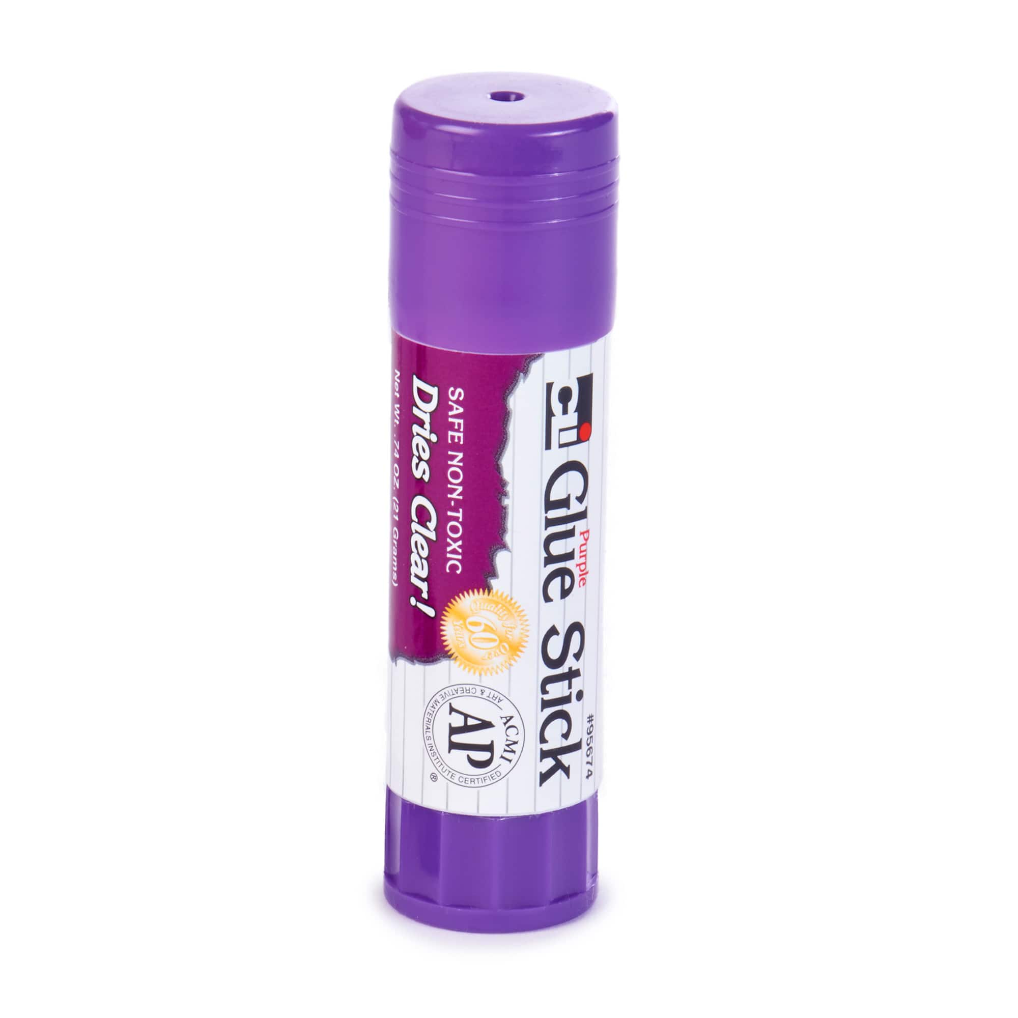 Charles Leonard 0.74oz. Purple Glue Sticks, 3 Packs of 12